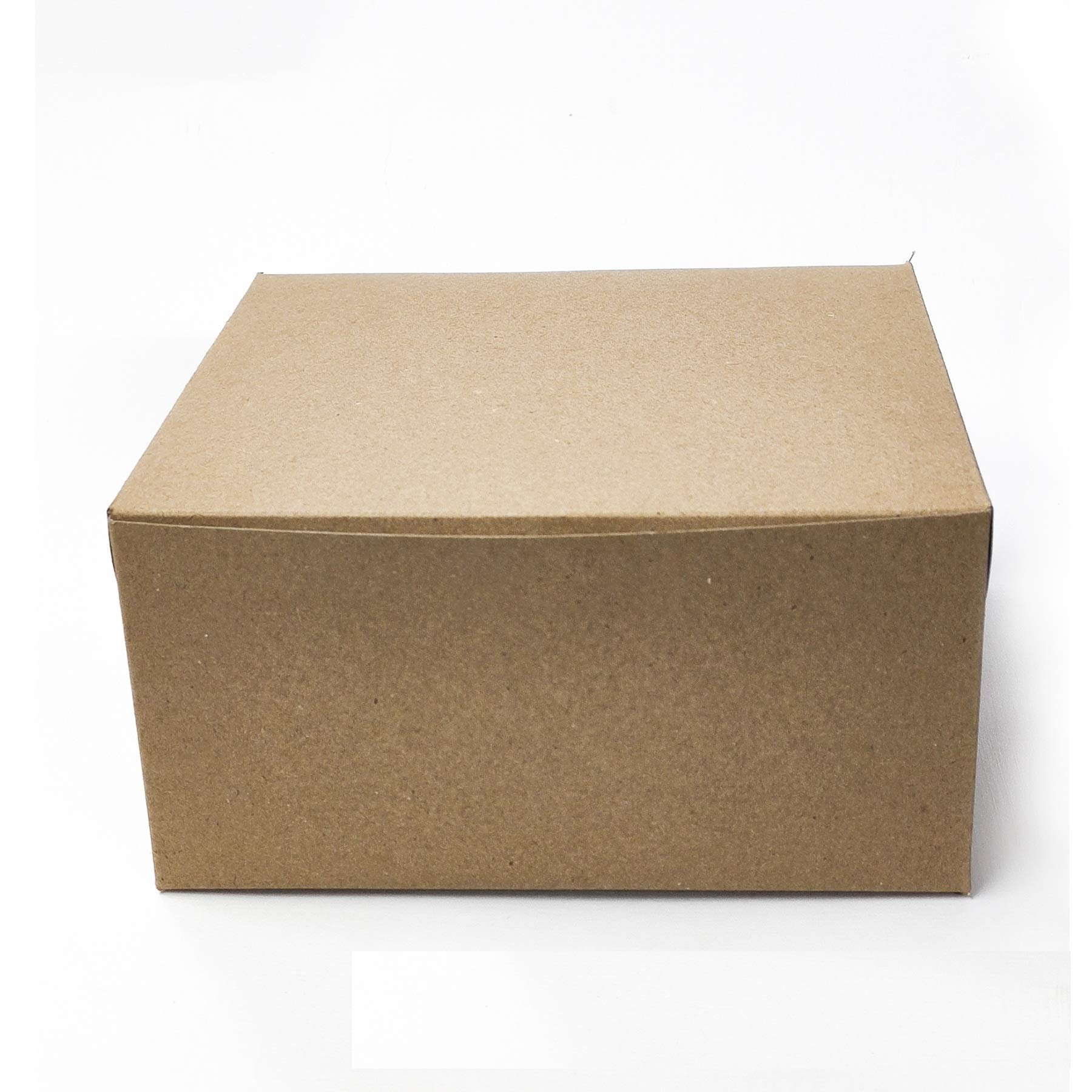 Kraft Material Cake Box Packaging Kraft Cake Box Half KG Without Window Pack of 5, Brown