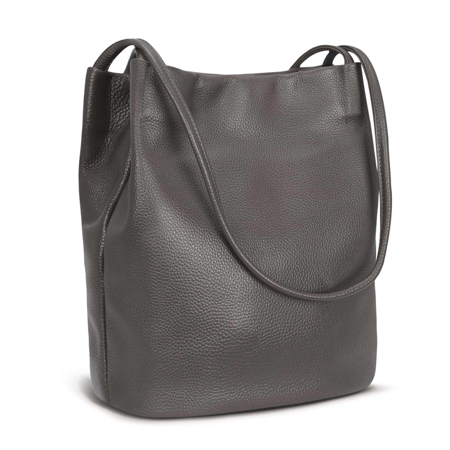Iswee Soft Leather Tote Bucket Bag Hobo Shoulder Purse and Handbags Women