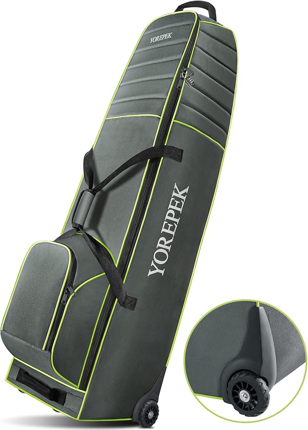 Golf Travel Bags for Airlines with Wheels, Padded Around