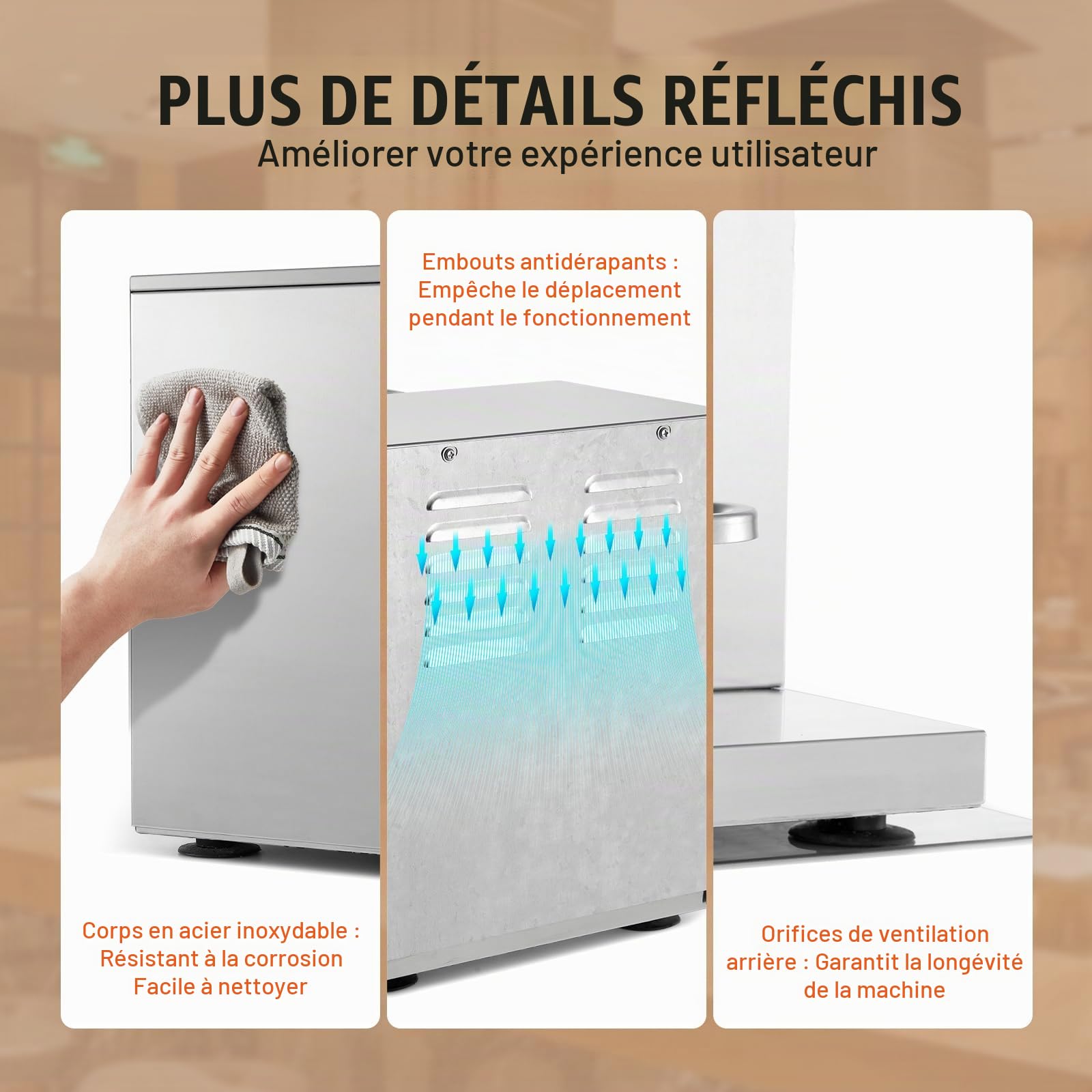 VEVOR Batteur Mixeur à Milkshake Commercial, Appareil à Thé au Lait Électrique 120 W, Mélangeur à Boissons Double Tête, Réglable 0-180 s, avec Tasse Inox 750 mL, pour Magasin de Thé au Lait Bar Café