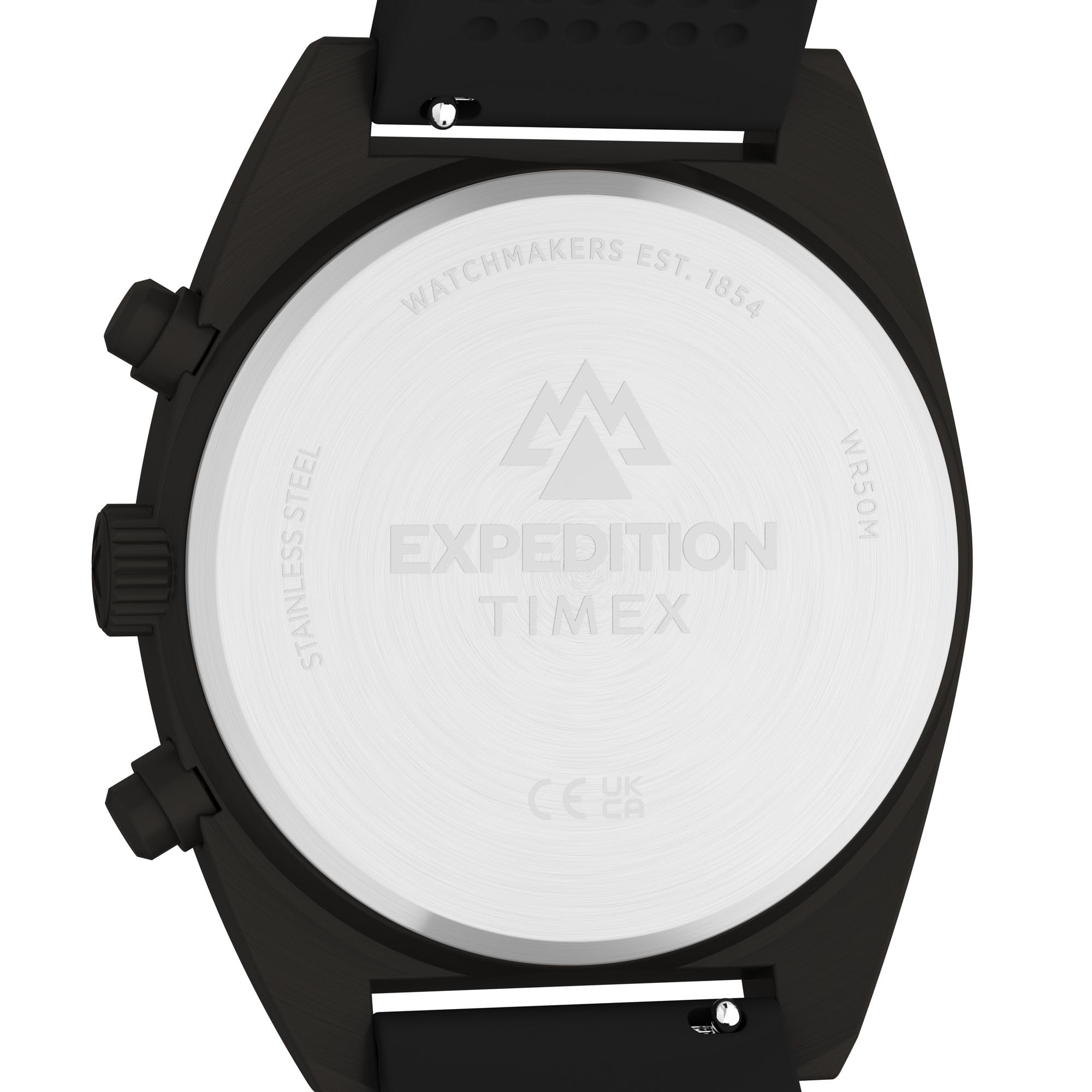 Timex Men's Expedition Capstone Chronograph 41mm Watch - Black Two- Piece Black Dial Gunmetal Case - 4
