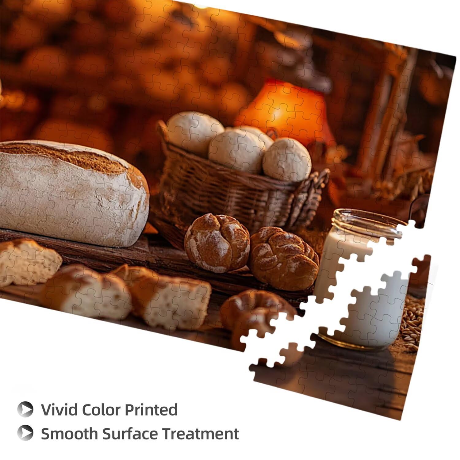 Puzzle dla dorosłych 1312 elementów chleb 156 x 28 cm niemożliwe trudne wyzwanie, puzzle dla dorosłych gra edukacyjna wyzwanie zabawki 1312 elementów puzzli dla dorosłych, kreatywna rozrywka prezent z