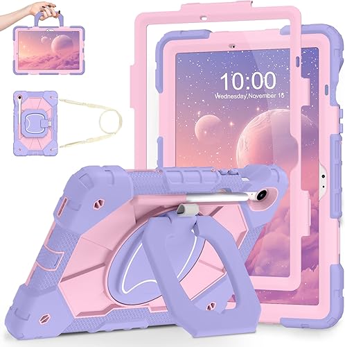 Miniatura 10 de WESOROL Funda para Samsung Galaxy Tab S10 Lite/S10 FE/S9 FE/S9 10.9/11 pulgadas (2025/2023), Funda para Tableta Galaxy Tab S9 a prueba de golpes con