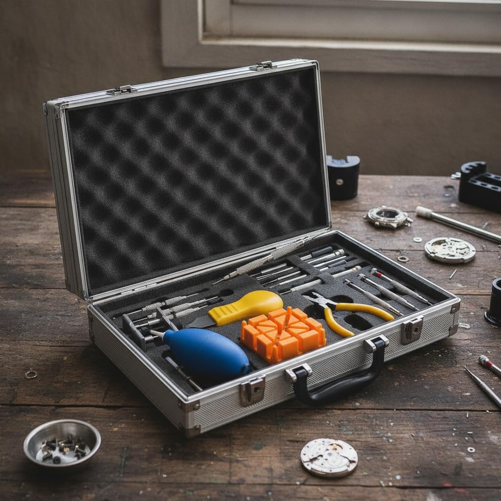 Uhrenreparatur-Set, 40-teilig, Metall