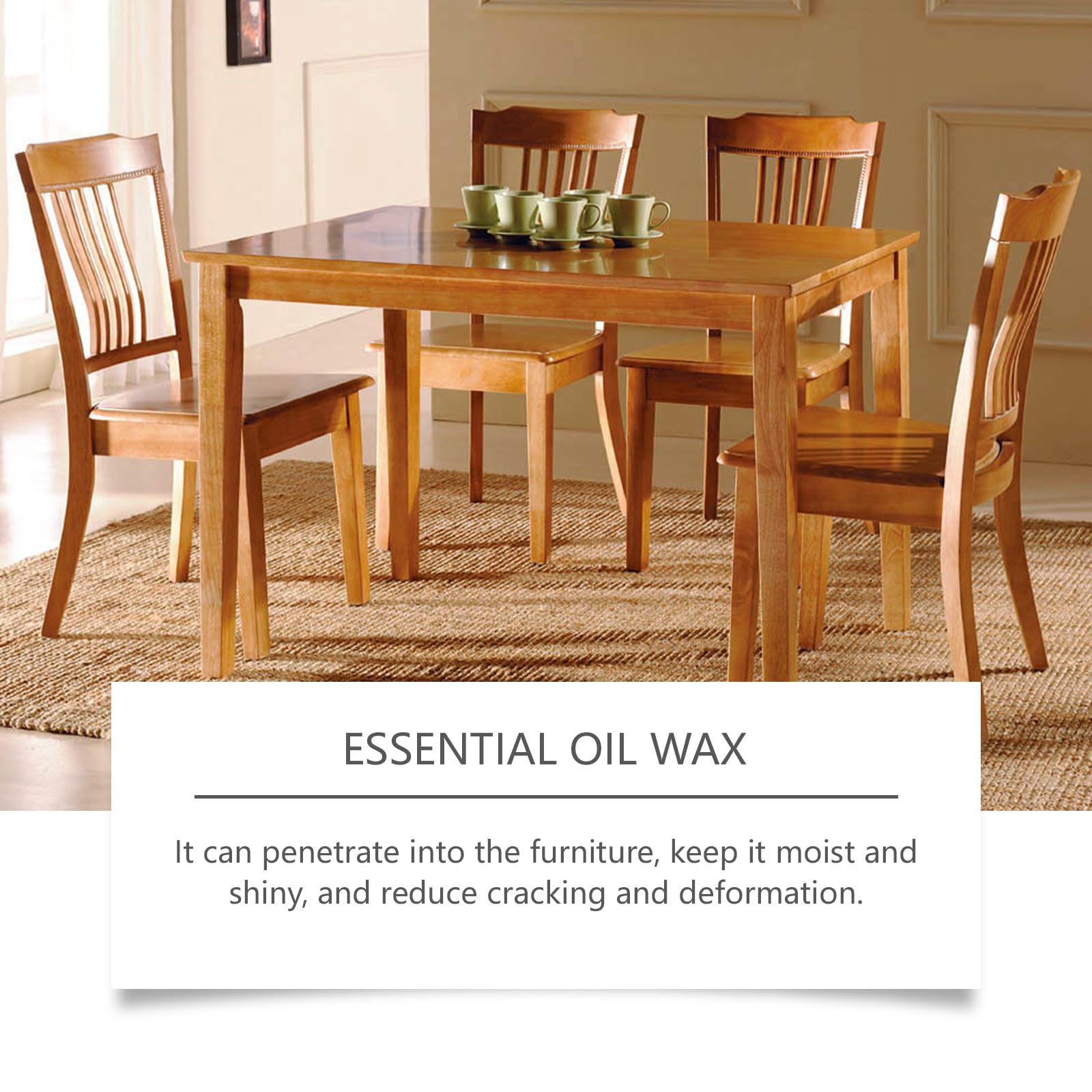 Spray para pulir muebles con cera de abejas - Spray para pulir madera con cera de abejas natural - Mist de cera con aceite esencial de cera pura, aerosol para pulir muebles con luz (8 botellas)