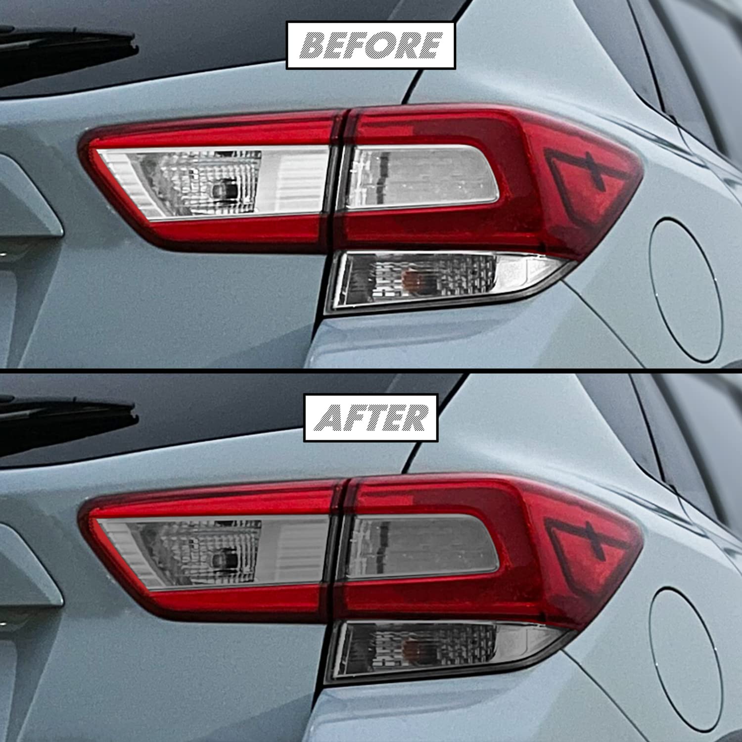SlickMod PreCut Vinyl Smoke Tint for 2018-2022 Subaru Crosstrek Tail Light (3. Turn Signal &amp; Reverse, 35% Light Smoke)
