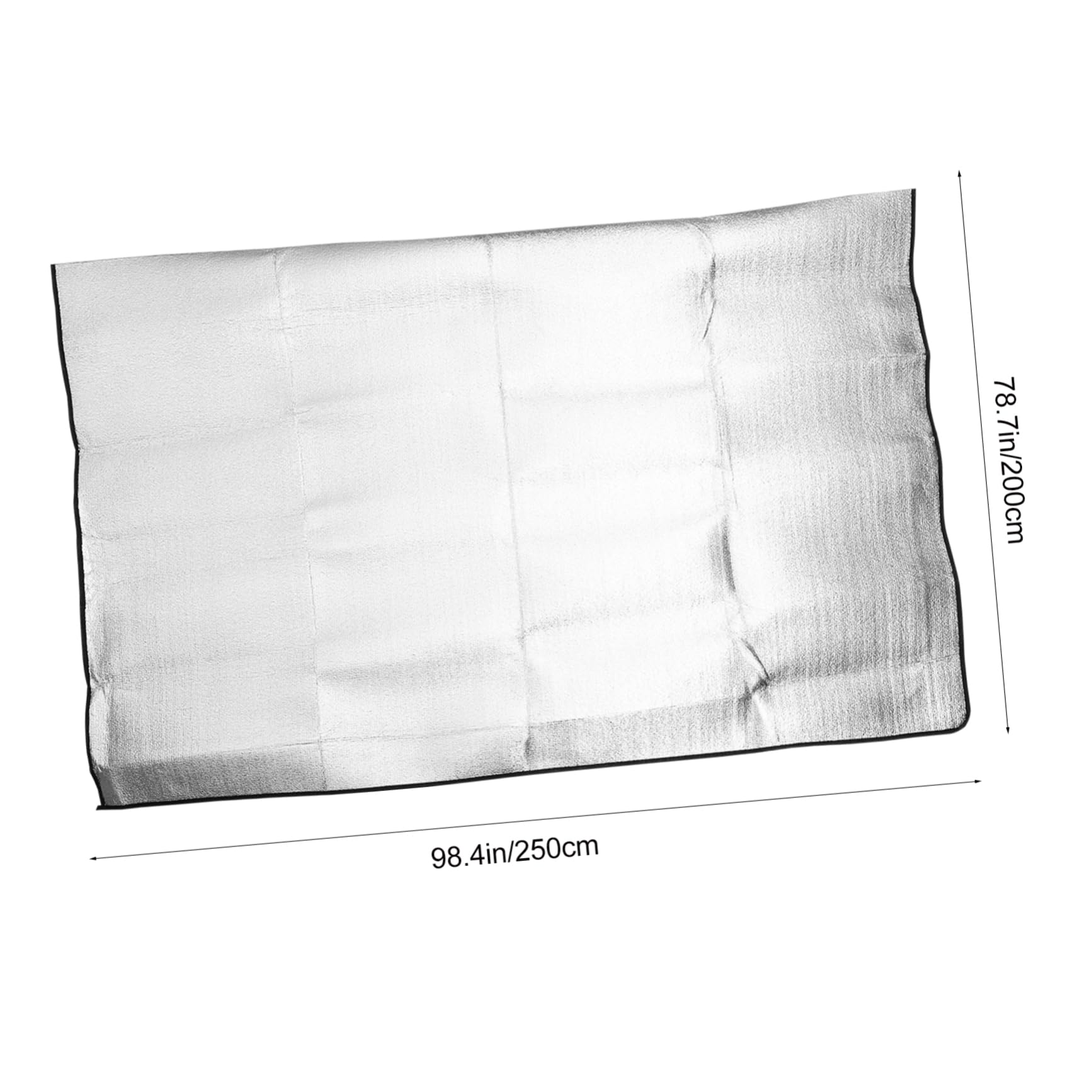 Toddmomy 1pieza De Picnic De Aluminio Esterilla De Camping y Playa Doble Cara Antideslizante Ligera y De Limpiar para Actividades