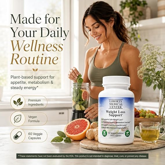 Doctor Recommended Healthy Weight Loss Supplement | Vegan, Non-GMO, Gluten Free | Supports Healthy Appetite Levels | Burn Fat Naturally | Fat Burner for Women and Men | 60 Count