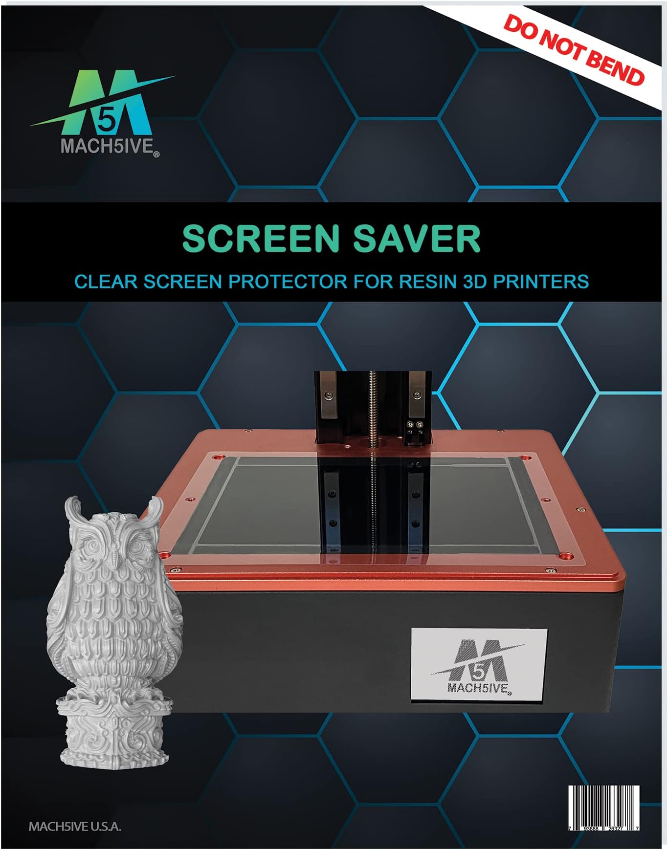 Screen Saver- Clear Screen Protector for Resin 3D Printers - EPAX X10 4K & 5K - 2 Pack