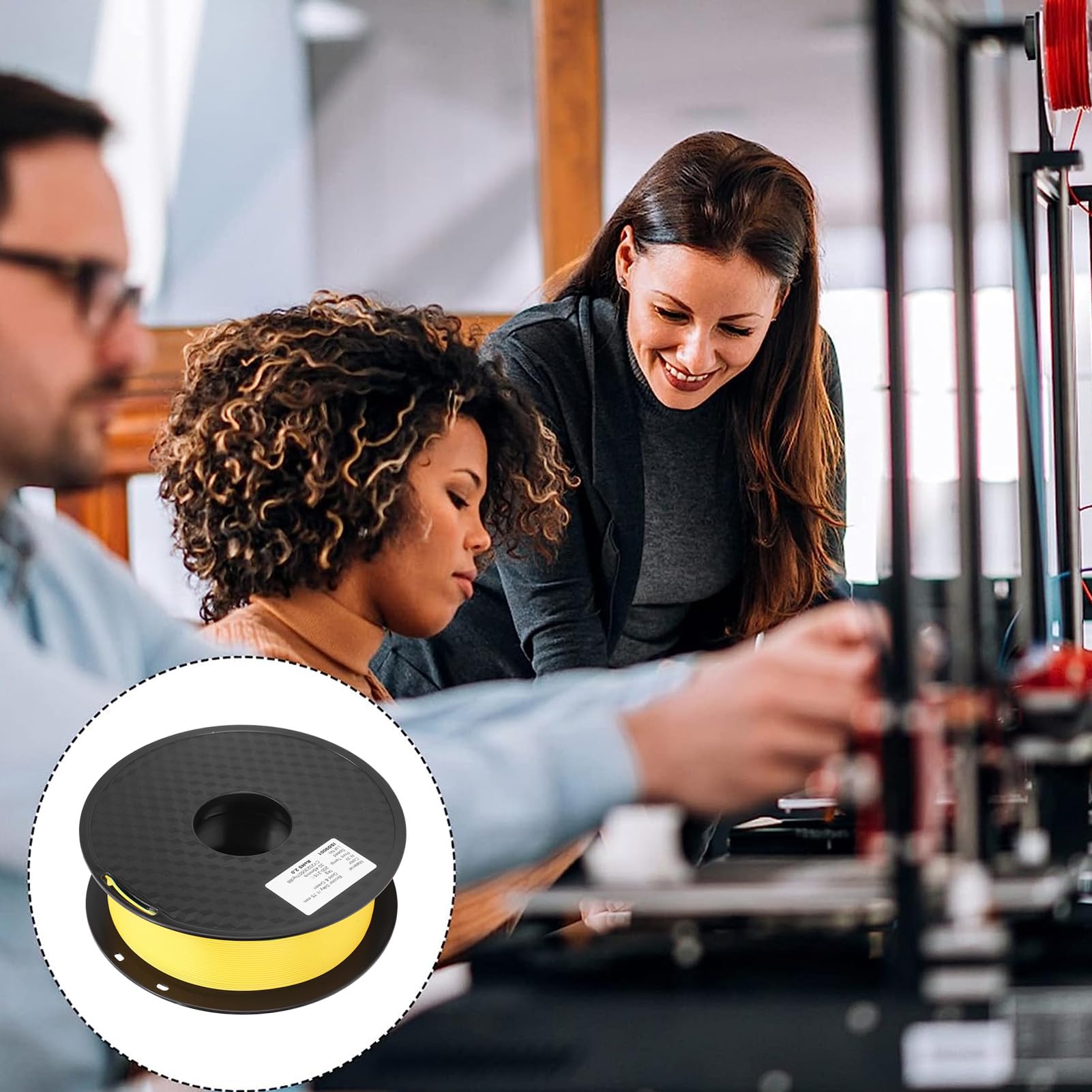 Srliya Filamento PLA para Impresora 3D Similar a la Seda, Dicromático, Dorado, Verde, Ecológico para Impresión Estable, Consumibles de Impresión 3D de 1,75mm