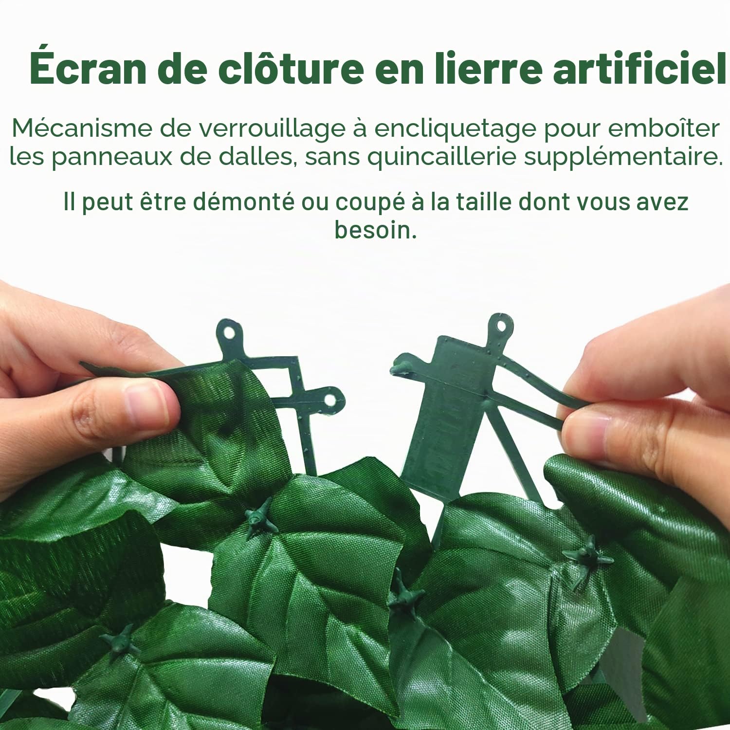 Wivico Haie Artificielle 1.5m x 3m,Mur Végétal Extérieur Brise-Vue,Clôture Feuillage Artificiel Décoration Fausse Haie Jardin,Garde-Corps Balcon,Maille Feuillage Extérieur