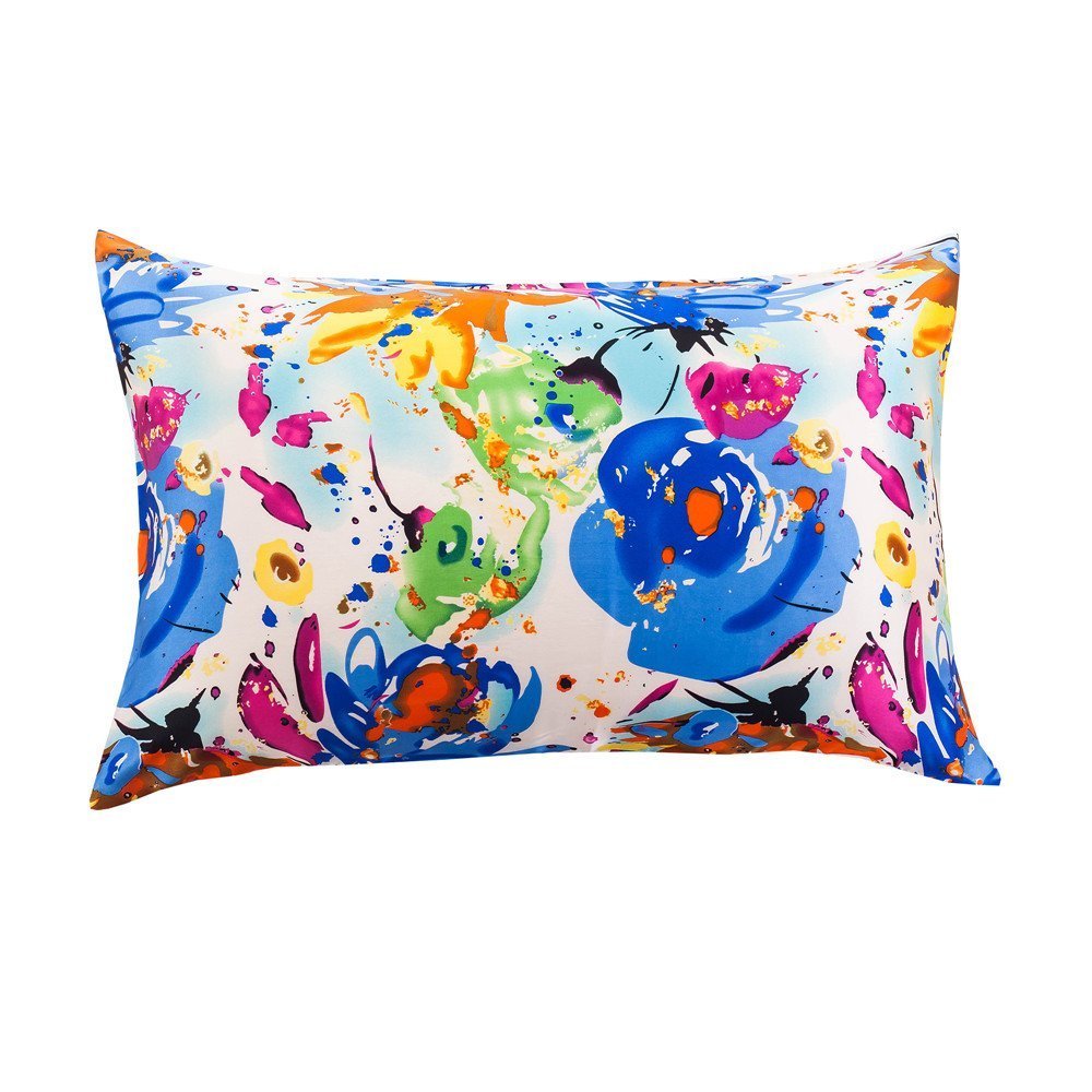 Tim & Tina 100% Pure Mulberry Luxury Silk Satin Pillowcase,Good for Skin and Hair (Toddler/Travel(14"19"), Colorful) — image 1