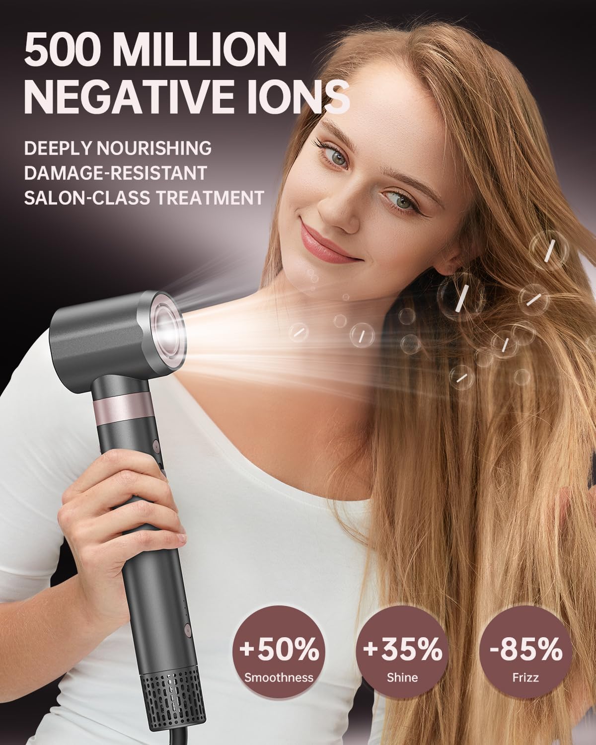 webeauty 4in1 Seche Cheveux Diffuseur Boucle avec Boucleur a Cheveux | 110,000 TR/Min,30M/S, Seche Cheveux Professionnel avec Boucleur Automatique,Diffuseur, 500 Millions d'ions Négatifs Airstyler