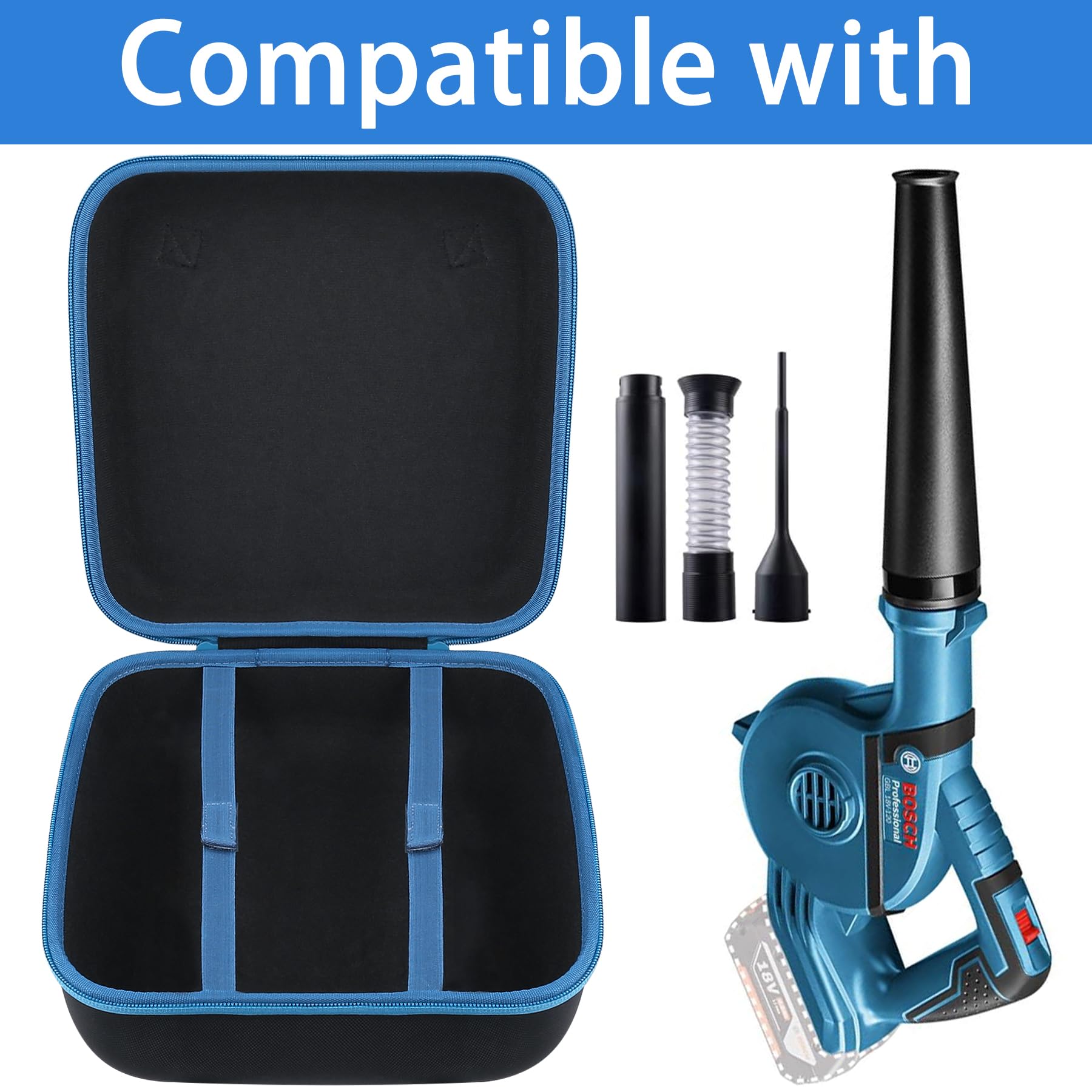 co2CREA Harte Tasche für Bosch Professional 18V System Akku Gebläse GBL 18V-120 Case Etui Tragetasche