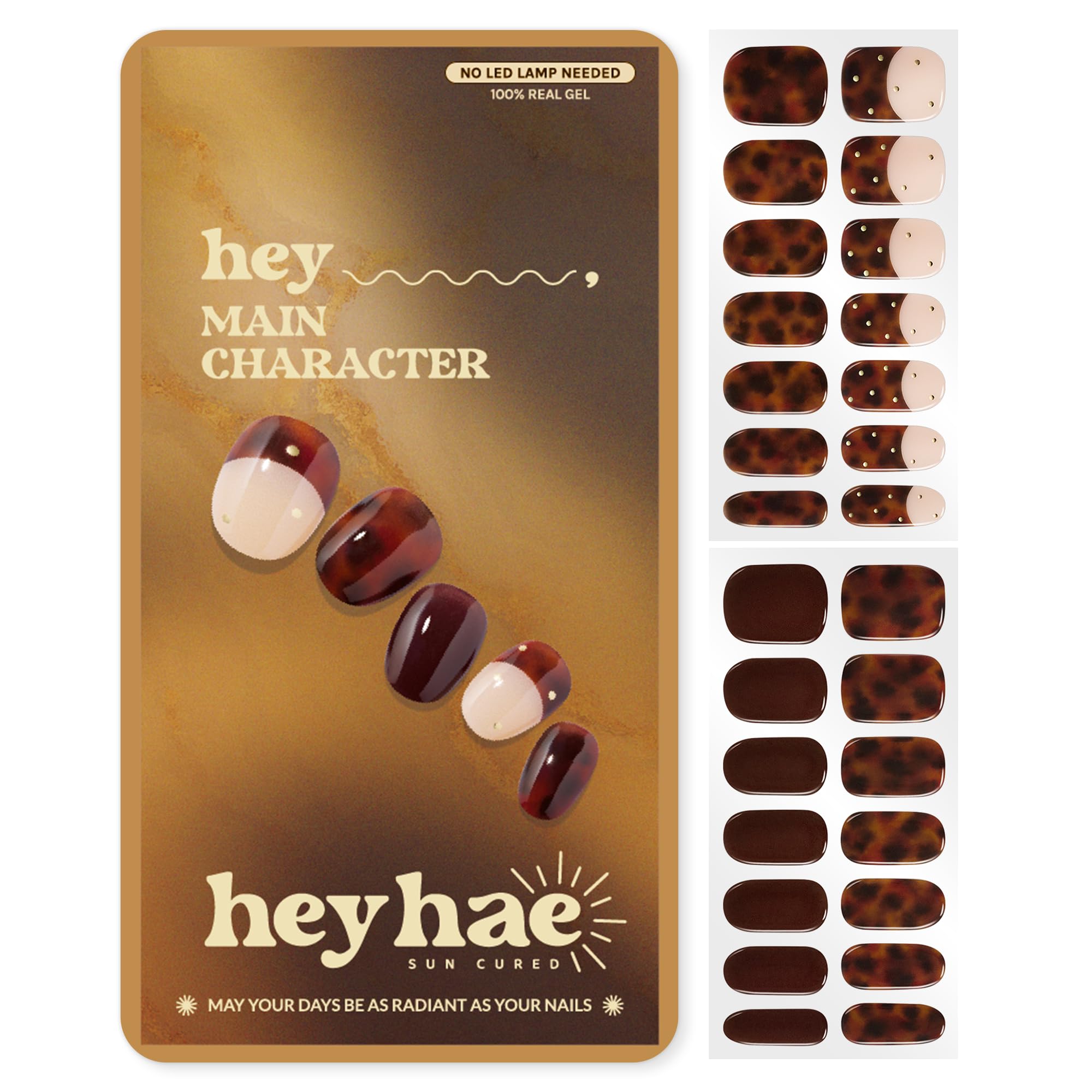 Heyhae Semi Cured Gel Nail Strips - Hey, Main Character
