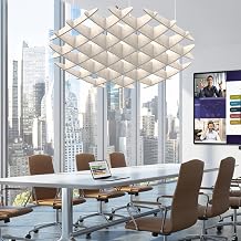 Acoustic Ceiling Panels, Sound Absorbing Panels Noise Reduction Acoustic Treatment for Office, Musice Studio, Home, Classroom Hexagon, Light Beige