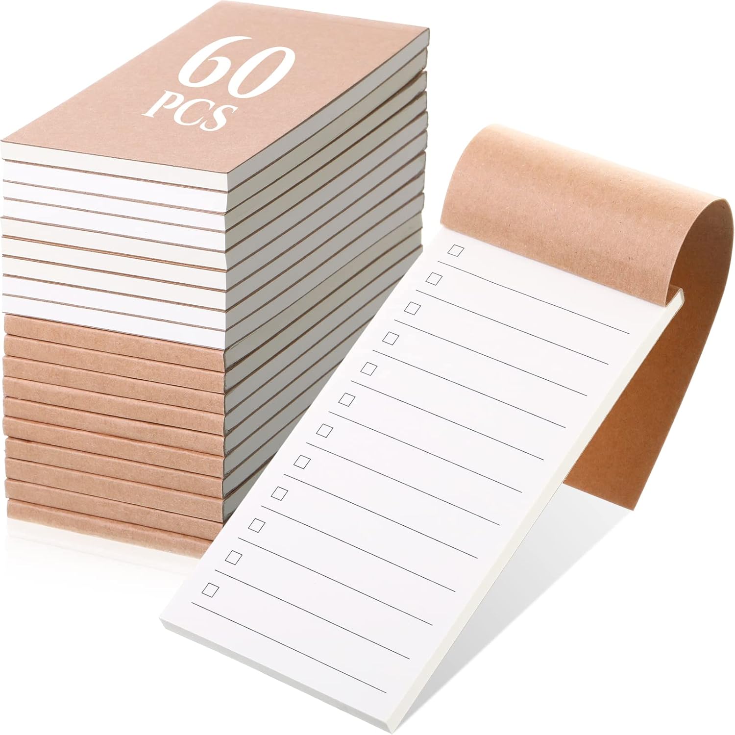 Patelai 60 Pcs Kraft Cover Small Notepad Bulk List