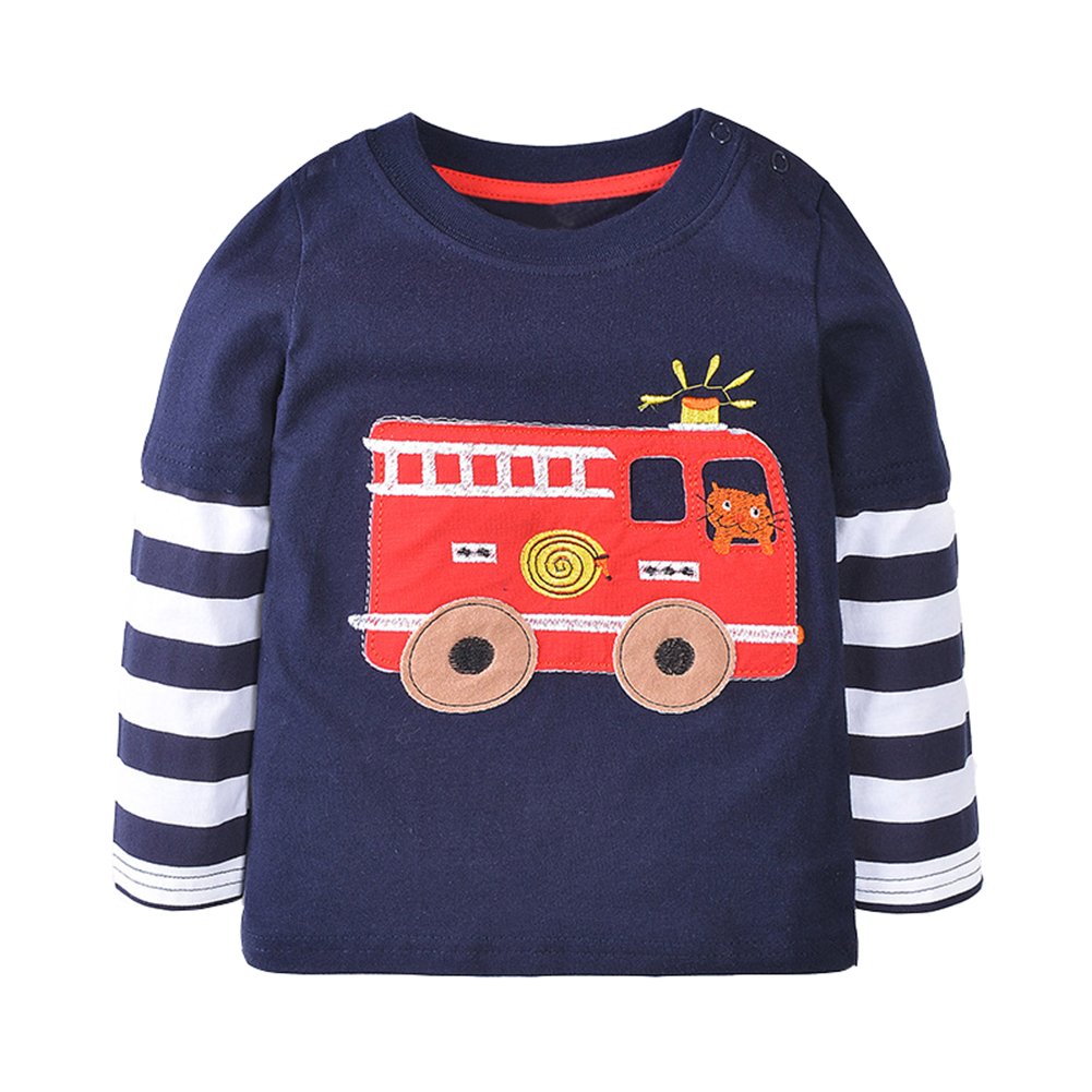 Warmbaby Little Boys Kids Long Sleeve T-Shirts