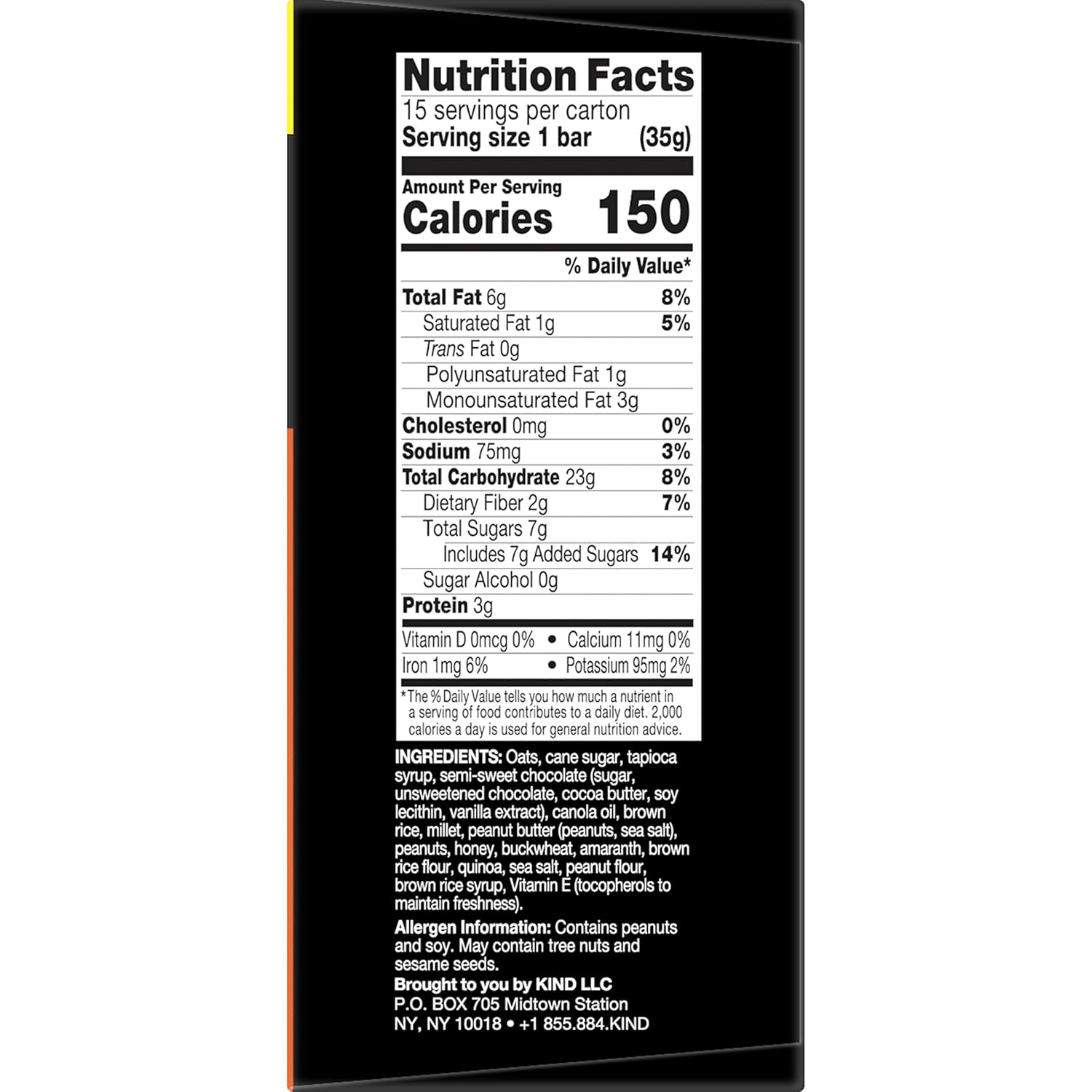 KIND Healthy Grains Bars, Peanut Butter Dark Chocolate, 1.2 Ounce, 60 Count, Gluten Free