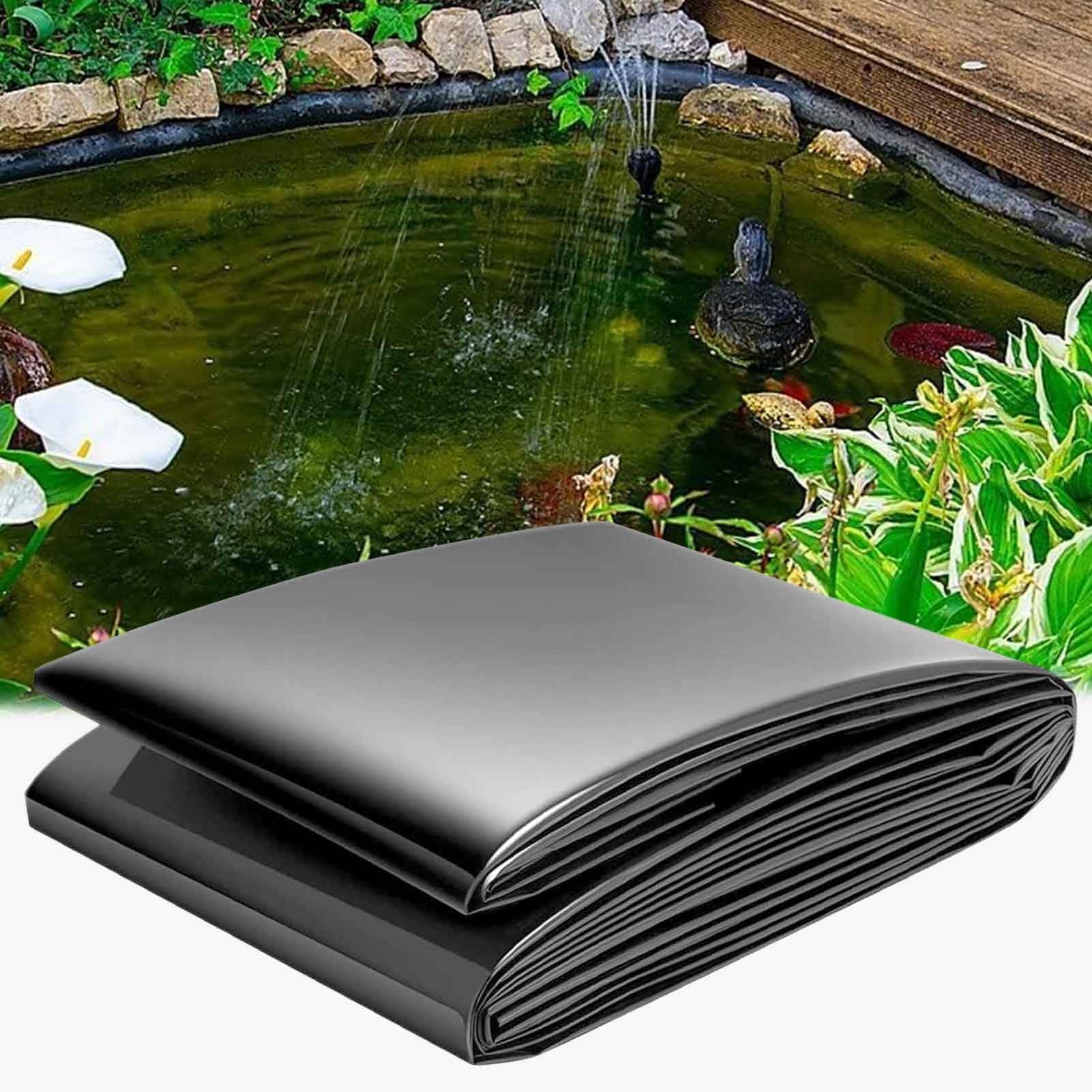 Bâche étanche Pour Bassin De Jardin | HDPE 0.13mm | Tailles 4x4m à 4x8m | Protection Pour étang, Fontaine, Cascade