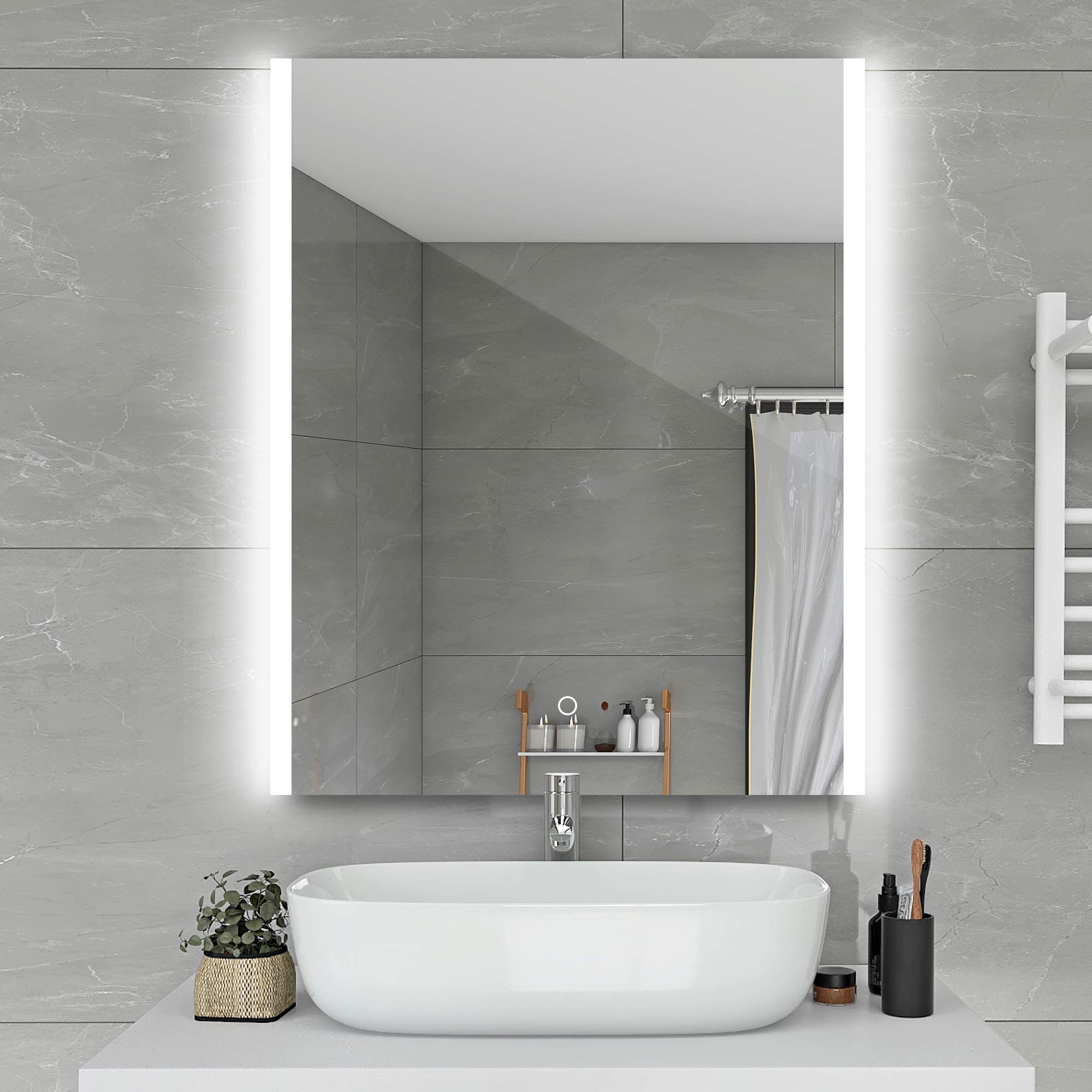 Buy STARLEAD 60 x 80cm LED Smart Mirror, Illuminated Wall ed Lighted