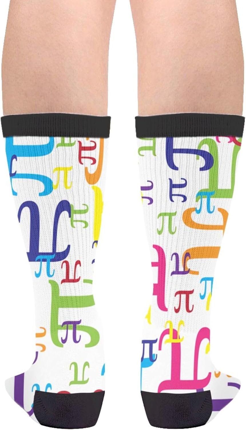 Colorful Pi Math Novelty Socks For Women & Men - Image 2