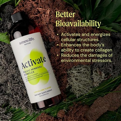 Miniatura 5 de Mineral de ácido fúlvico - Apoya el intestino, la digestión, el cerebro y el sistema inmunológico, aminoácidos esenciales y minerales traza - 16 oz