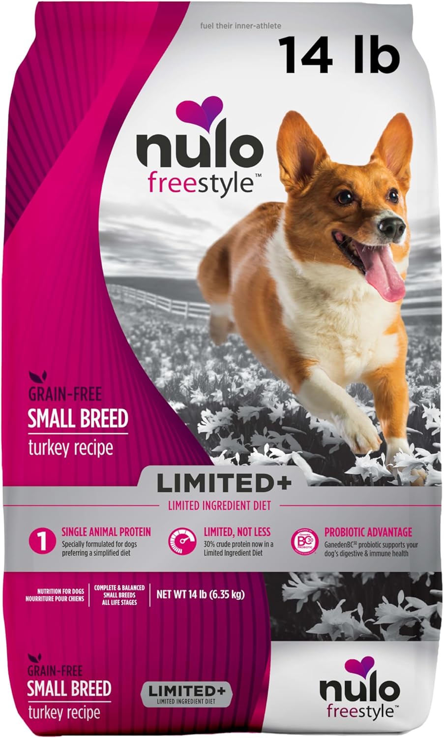 Nulo FreeStyle Limited Ingredient Dry Dog Food - High Protein Salmon Recipe, Natural Grain Free Dog Food for Puppies & Adults, Small, Medium and Large Breed Kibble, 24lb Bag