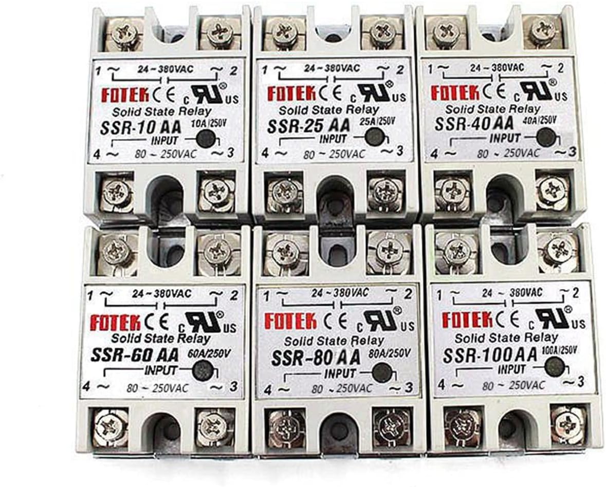 Solid State Relay SSR-10AA SSR-25AA SSR-40AA 10A 25A 40A AC Control Relais 80-250VAC to 24-380VAC SSR 10AA 25AA 40AA(SSR-25AA)