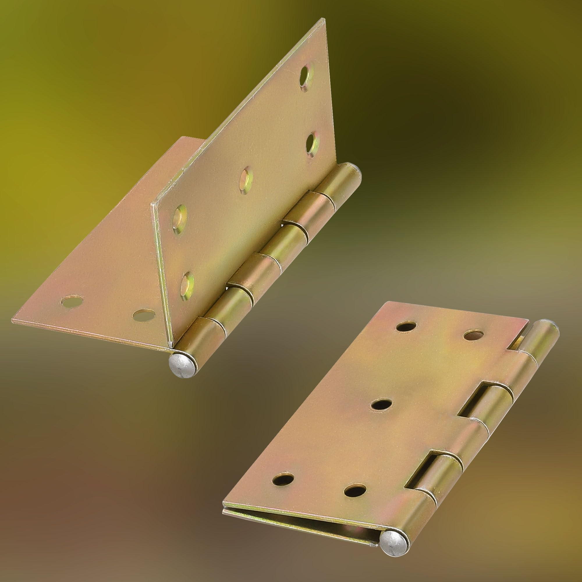 KOTARBAU® Bisagras para puerta (10 unidades, 100 mm x 100 mm), color amarillo