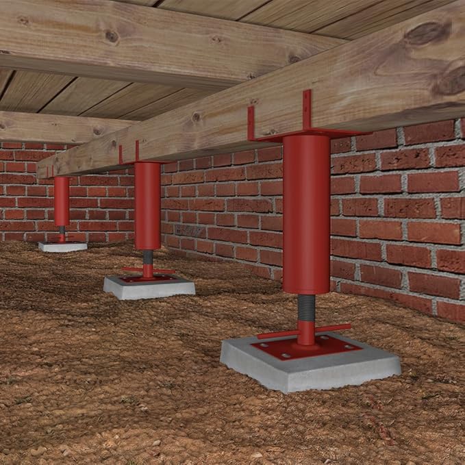 Jacks 4 Adjustment Range Lally Column Buddingco 11 Gauge Adjustable