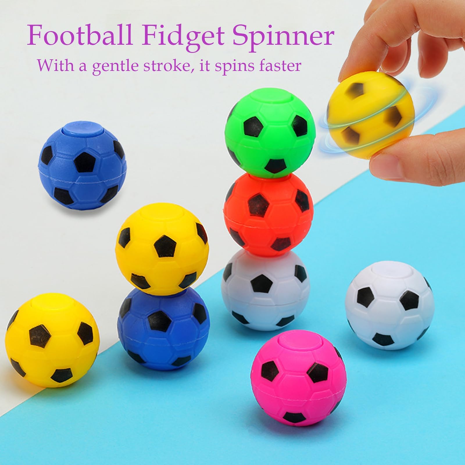16 PCS Football Party Bags Fillers, Football Fidget Spinner, Boys Party Bag Fillers - Image 4