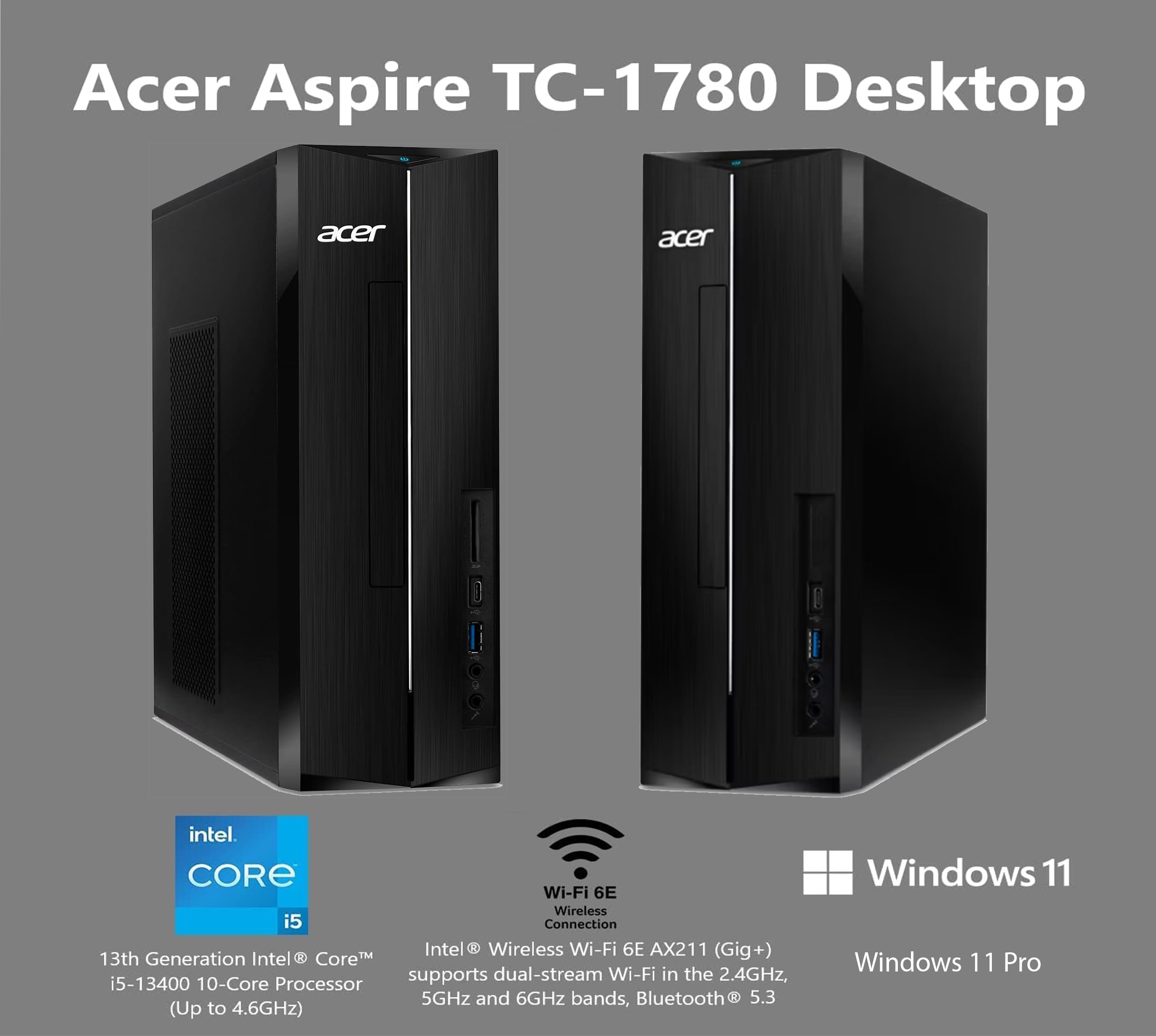 Amazon.com: Acer Aspire SFF Desk Business Desktop Computer, Intel