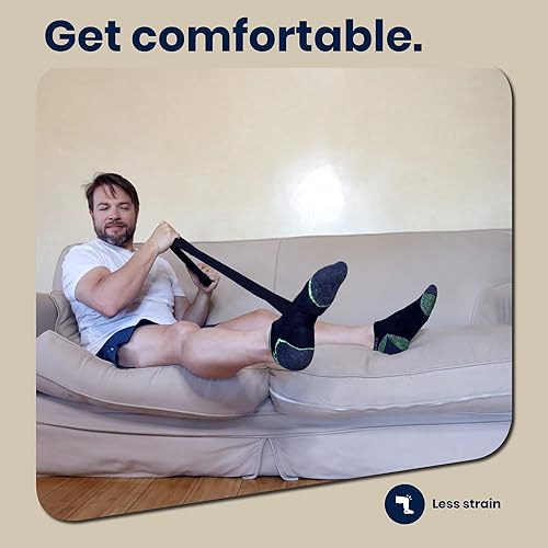 Miniatura 4 de VMA Correa de levantamiento de piernas de 47 pulgadas, correa de pierna extra larga con múltiples bucles para levantar la pierna, levantador de