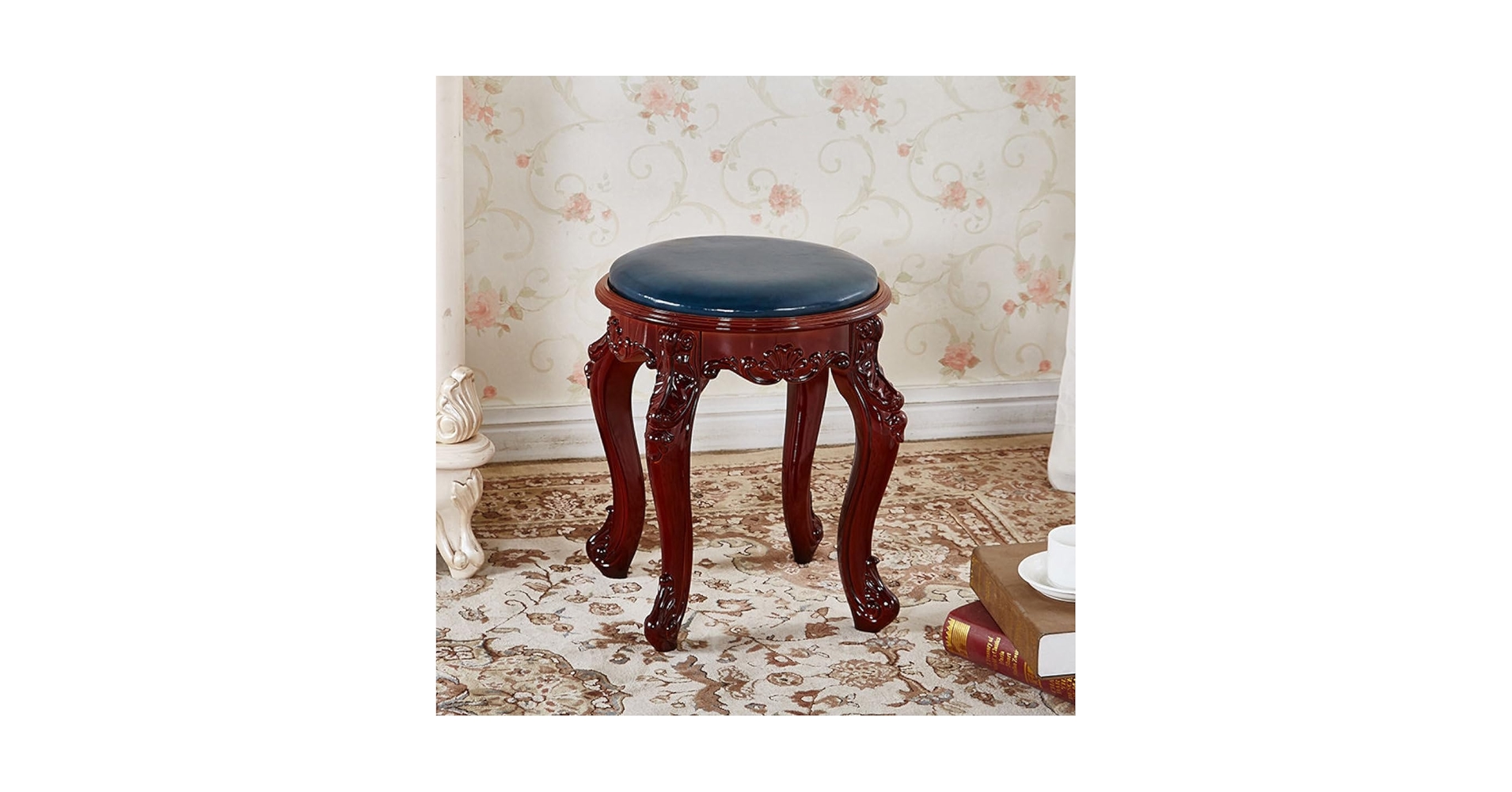 Amazon.co.jp: THLD スツール ベンチ エレガント 円形スツール