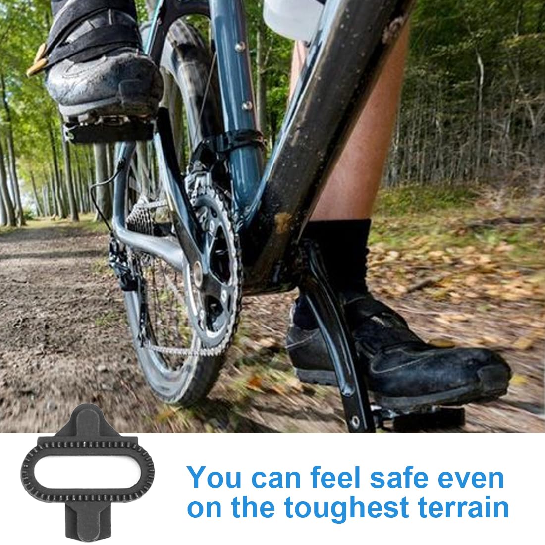 Cales SPD VTT – Paire De Plaques Auto-bloquantes En Acier Inoxydable Pour Chaussures De Vélo – Robustes Et Faciles à Fixer Avec Clé Allen
