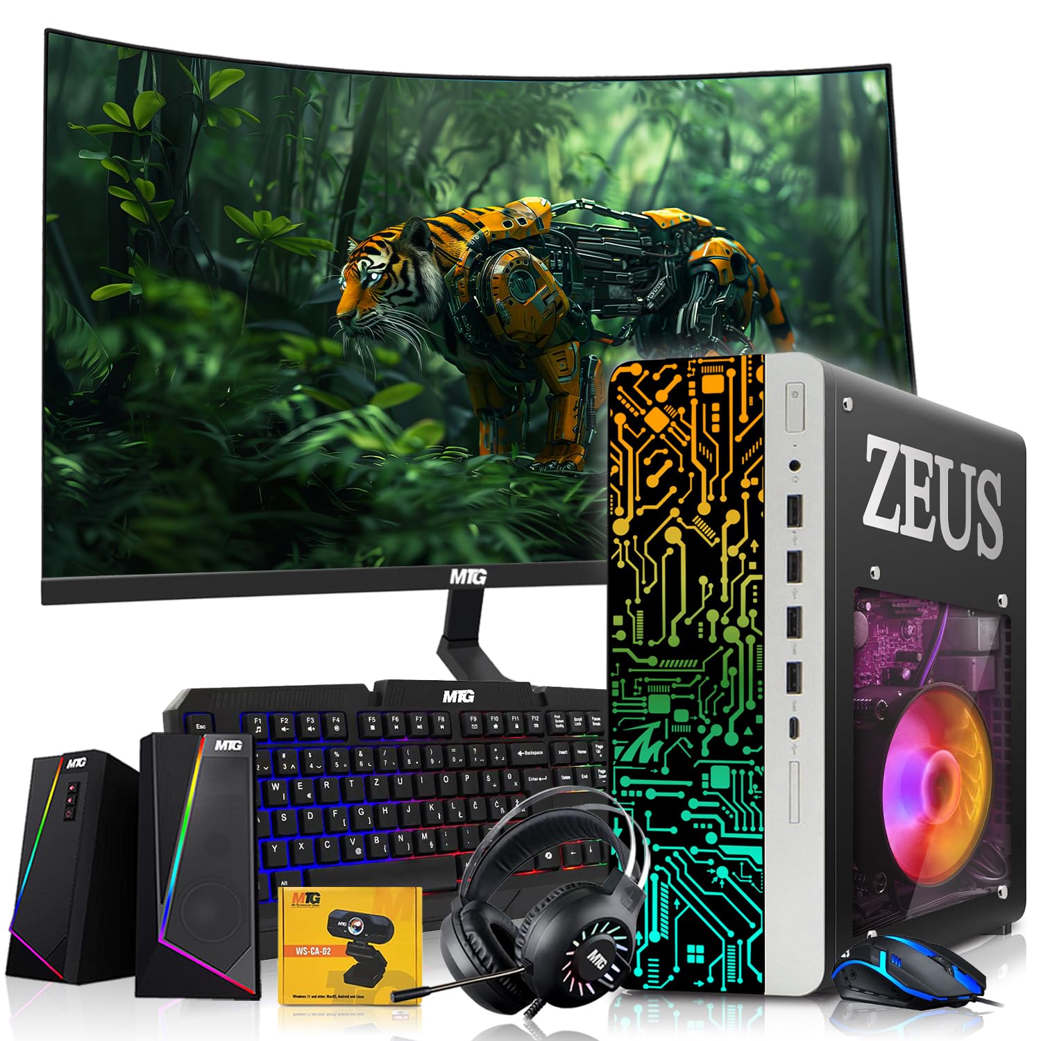 Amazon.com: TechMagnet Zeus Pro 8 Gaming Desktop PC, Intel i5, GT