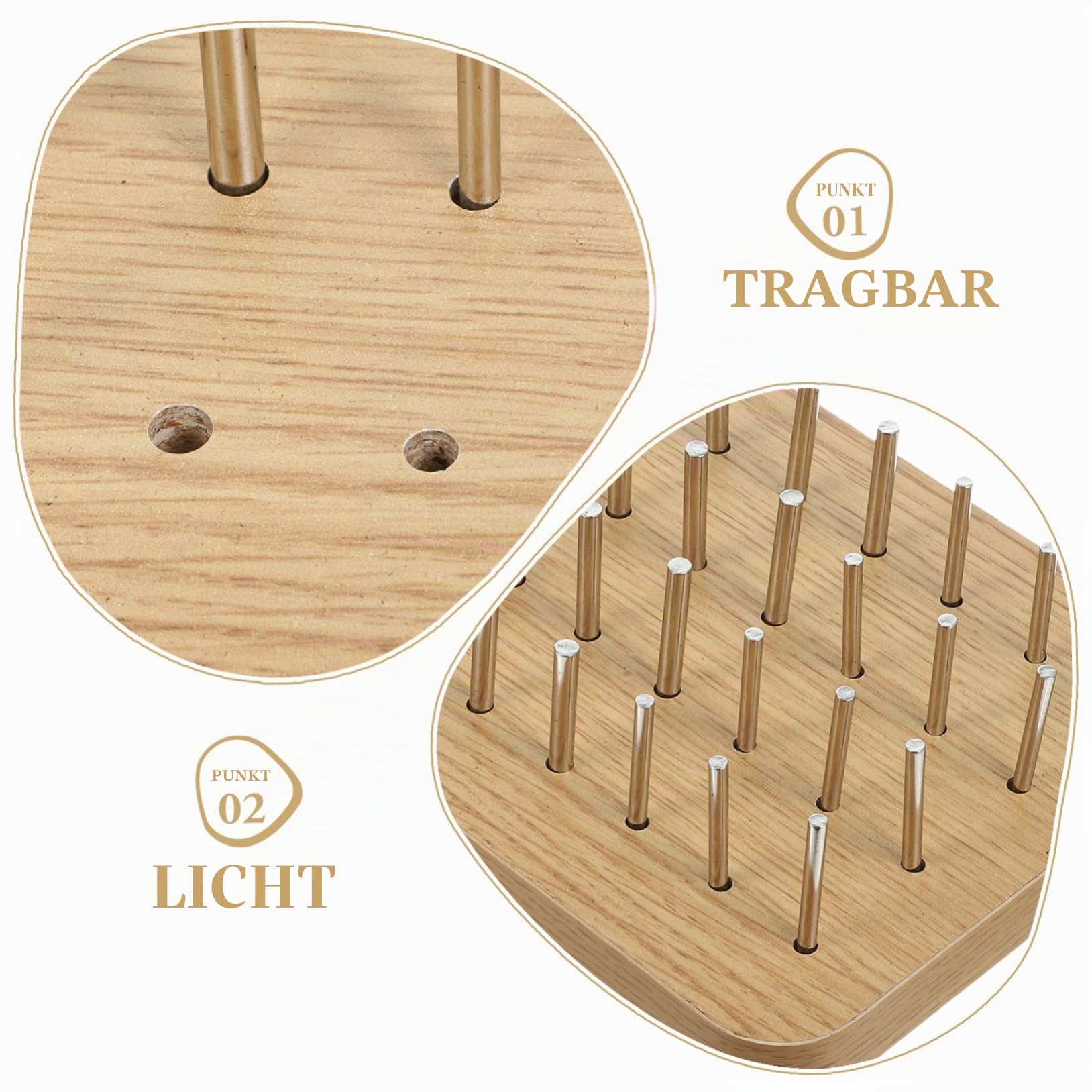 Finger Rehabilitation Tool Holz Steckbrett Für Effektive Handrehabilitation Und Verbesserung Der Feinmotorik Für Ergotherapie Und Senioren