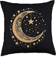 Vista 5 de Moon Sun Stars PopLove Co. Galaxy Night Sky Moon Lunar Stars Sun Love - Almohada de 16 x 16 pulgadas, multicolor