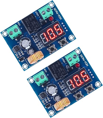 Icstation DC 12V-36V 20A Protector de baja tensión, protector de bajo voltaje, módulo de interruptor de desconexión para batería de litio de plomo
