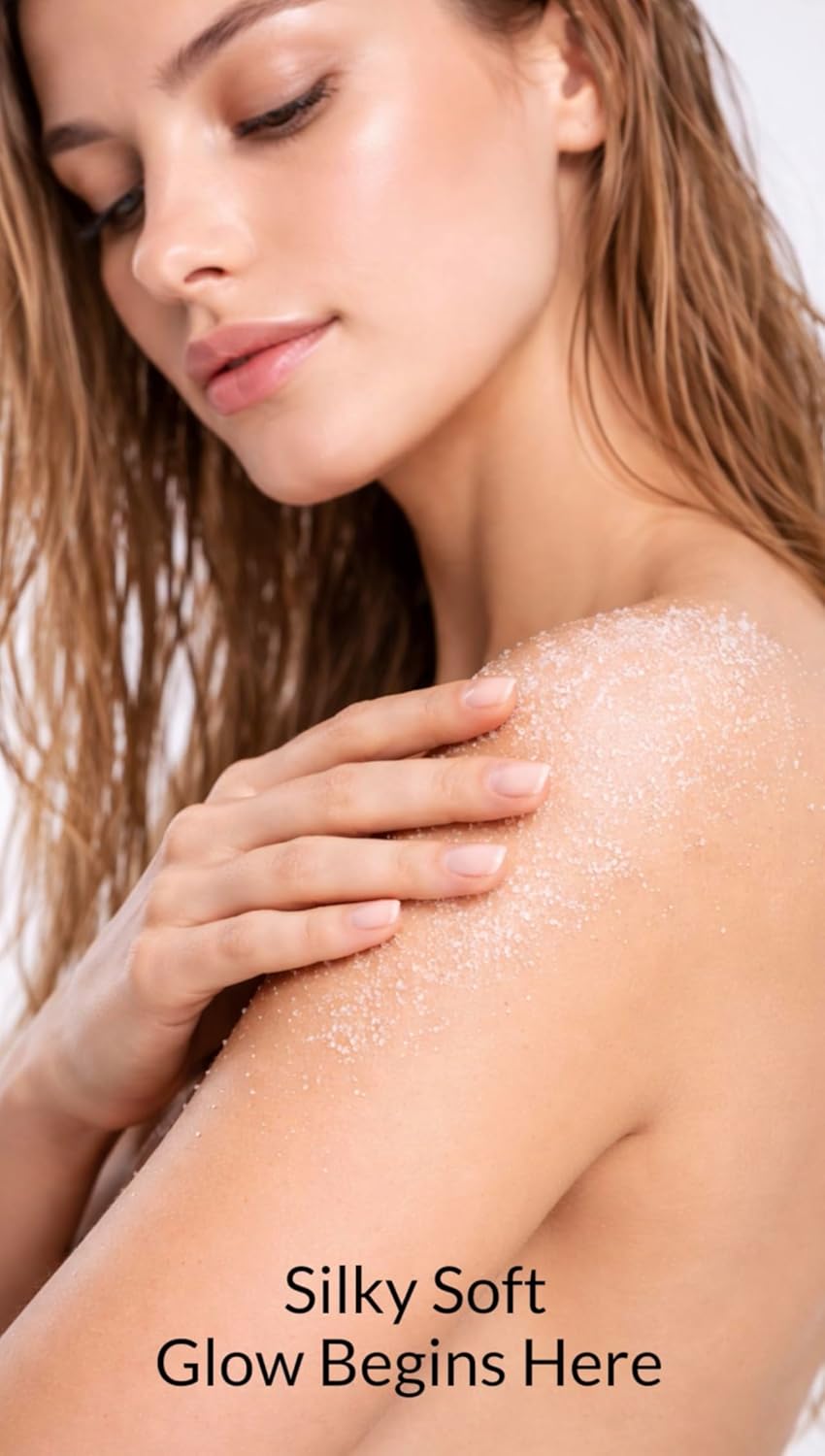 Jasmine Lychee Scrub for Hands, Feet, and Body - Exfoliating & Hydrating Body Polsih - Spa Concepts by Cory Labs