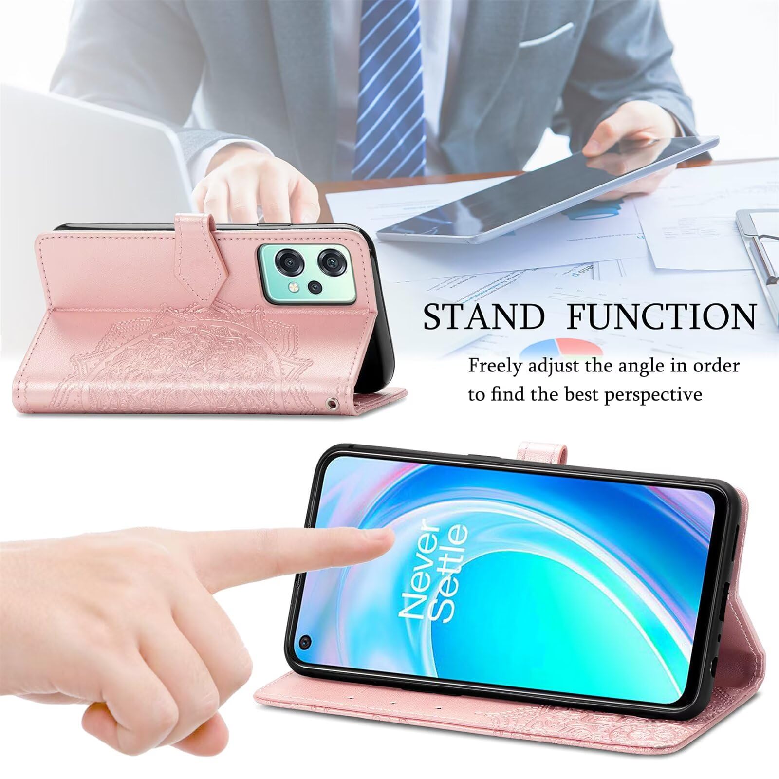 HONLEN Vivo X90 Pro Cover, (6.78 Inches) Premium PU Leather