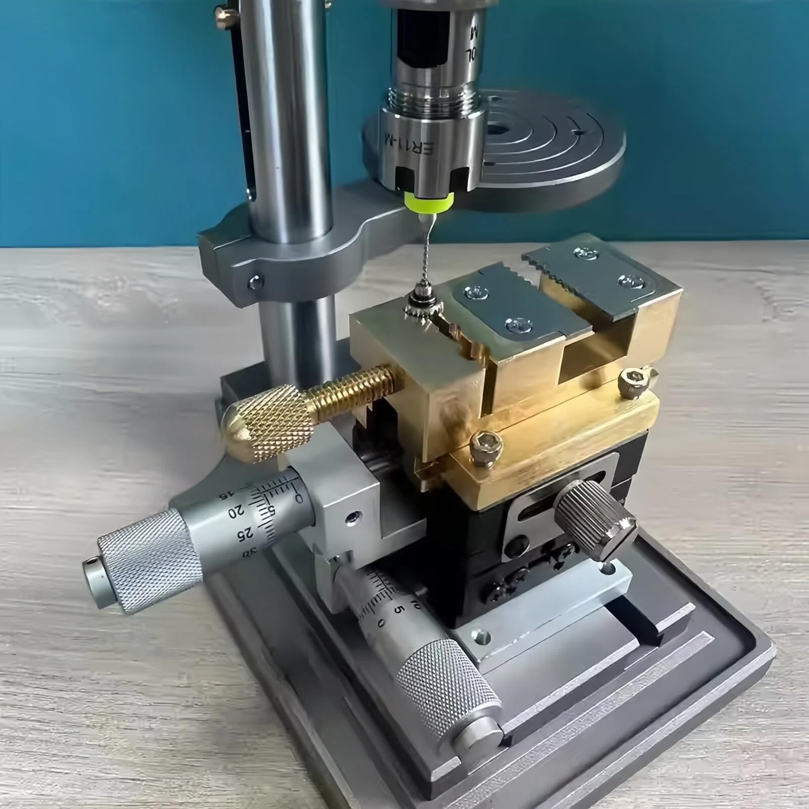 Perceuse pour La Réparation Horlogère, Micro-Perceuse De Précision, Outils De Précision pour L'horlogerie Et La Bijouterie, Perceuse D'établi Bidirectionnelle C
