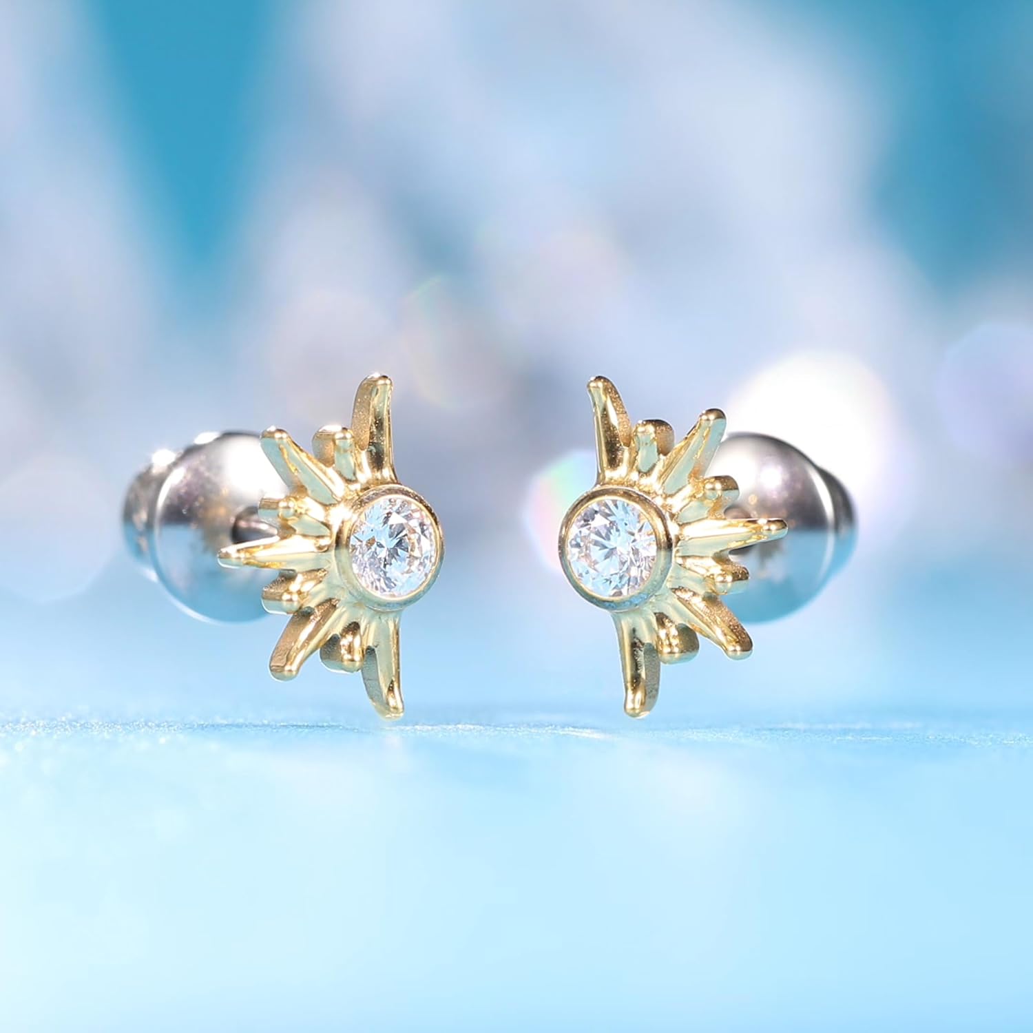 limerencia 20G Hypoallergenic Titanium Screw Back Earrings G23 Implant Grade F136 Studs Post for Sensitive Ears Tragus Helix Cartilage - Image 6