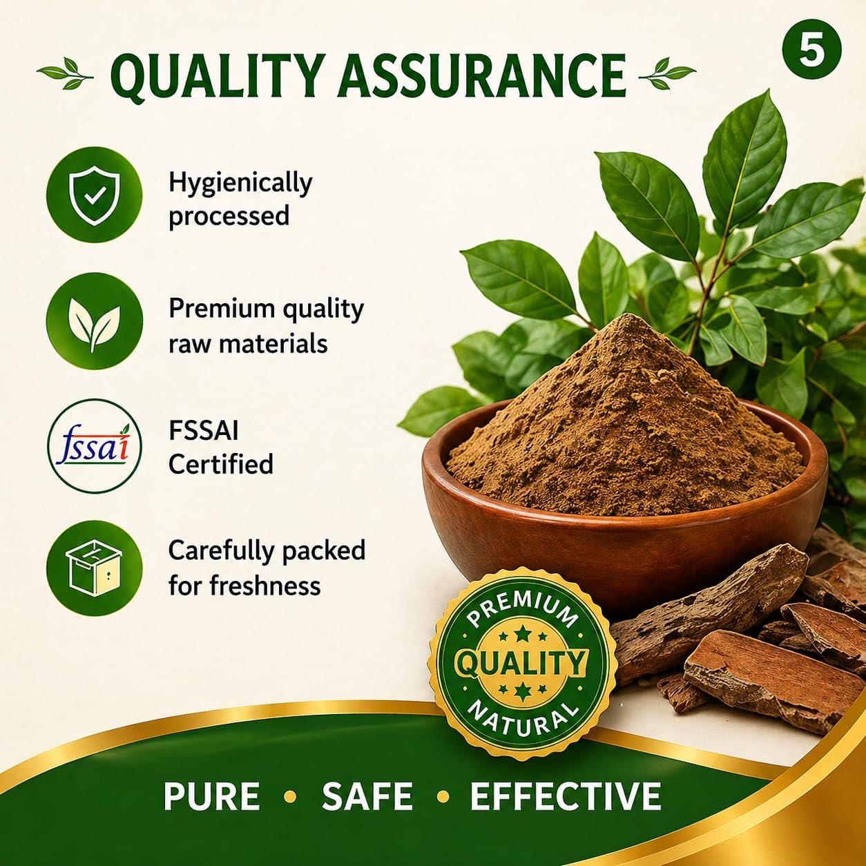 Arjuna Powder, 100% Pure Terminalia Arjuna Bark, 100 g — Amazon image 5