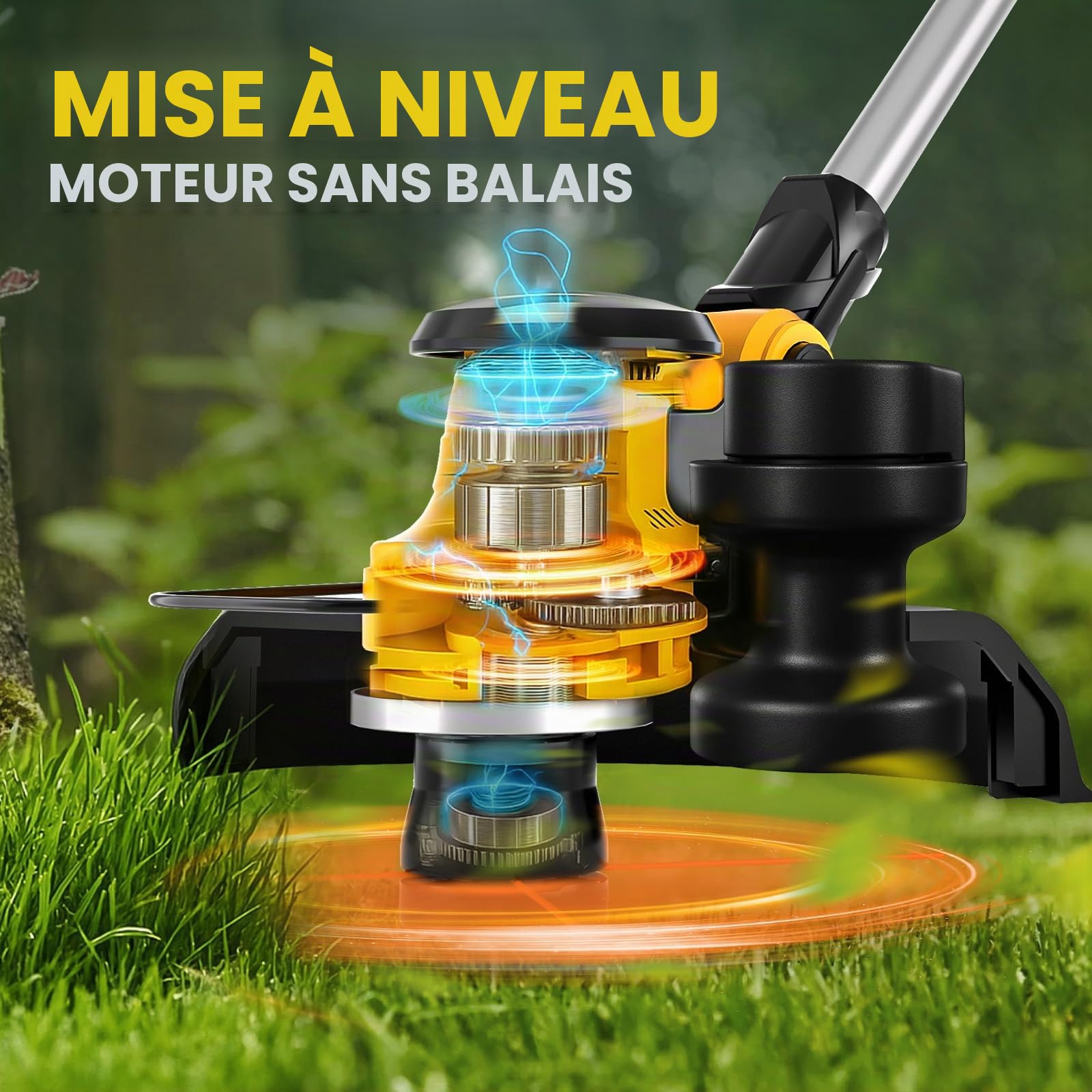 Débroussailleuse sans Fil Pliable pour Dewalt 20V (sans Batterie)