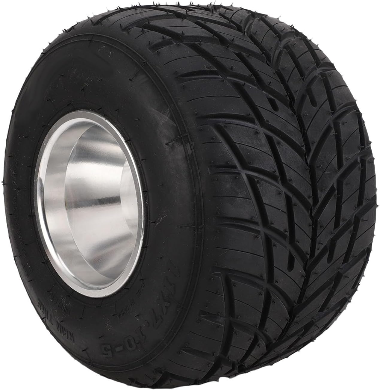 Pomya 11x7.10-5 Go Kart Tire with Rim, Tubeless Rear Wheel Assembly, Aluminum Alloy, 4PR, for ATV UTV Cart