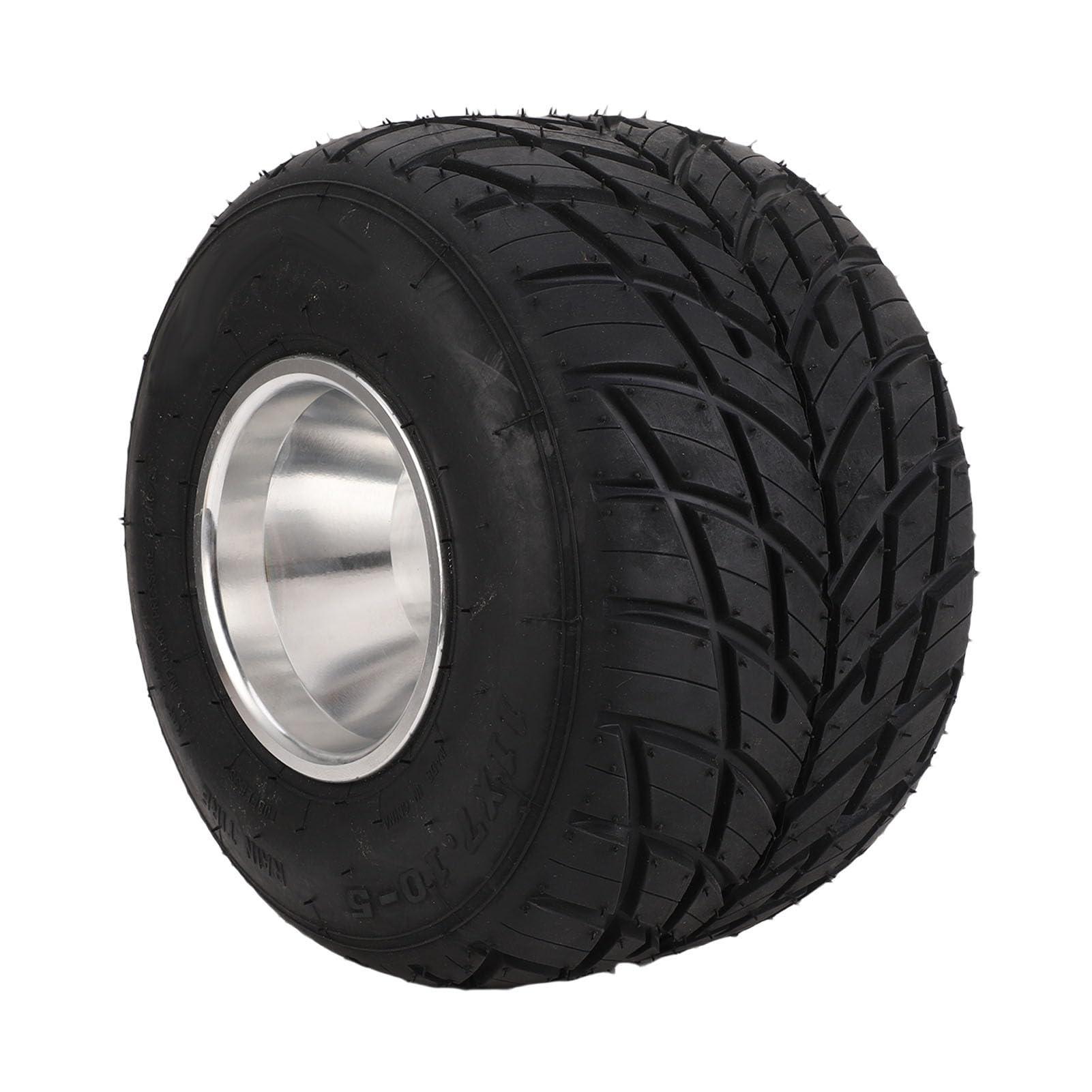 Akozon Go-Kart-Reifen mit Felge 11 X 7,10–5, Solide Hinterradbaugruppe für ATV UTV SxS Golfwagen