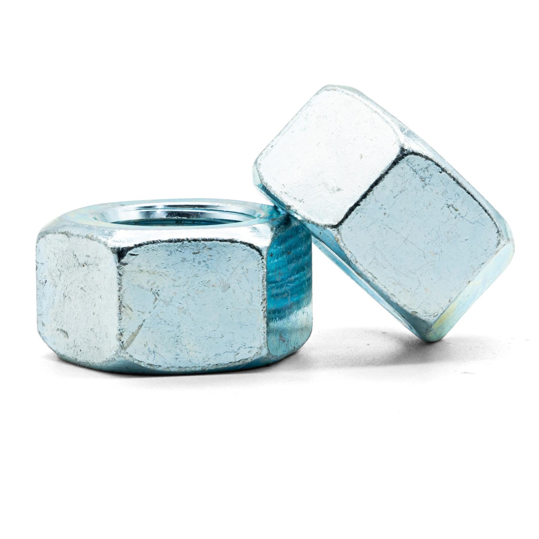 Zinc Plated UNF Hex Nuts - 7 Sizes (1/4" To 3/4") - Grade 1 Steel, BZP Finish