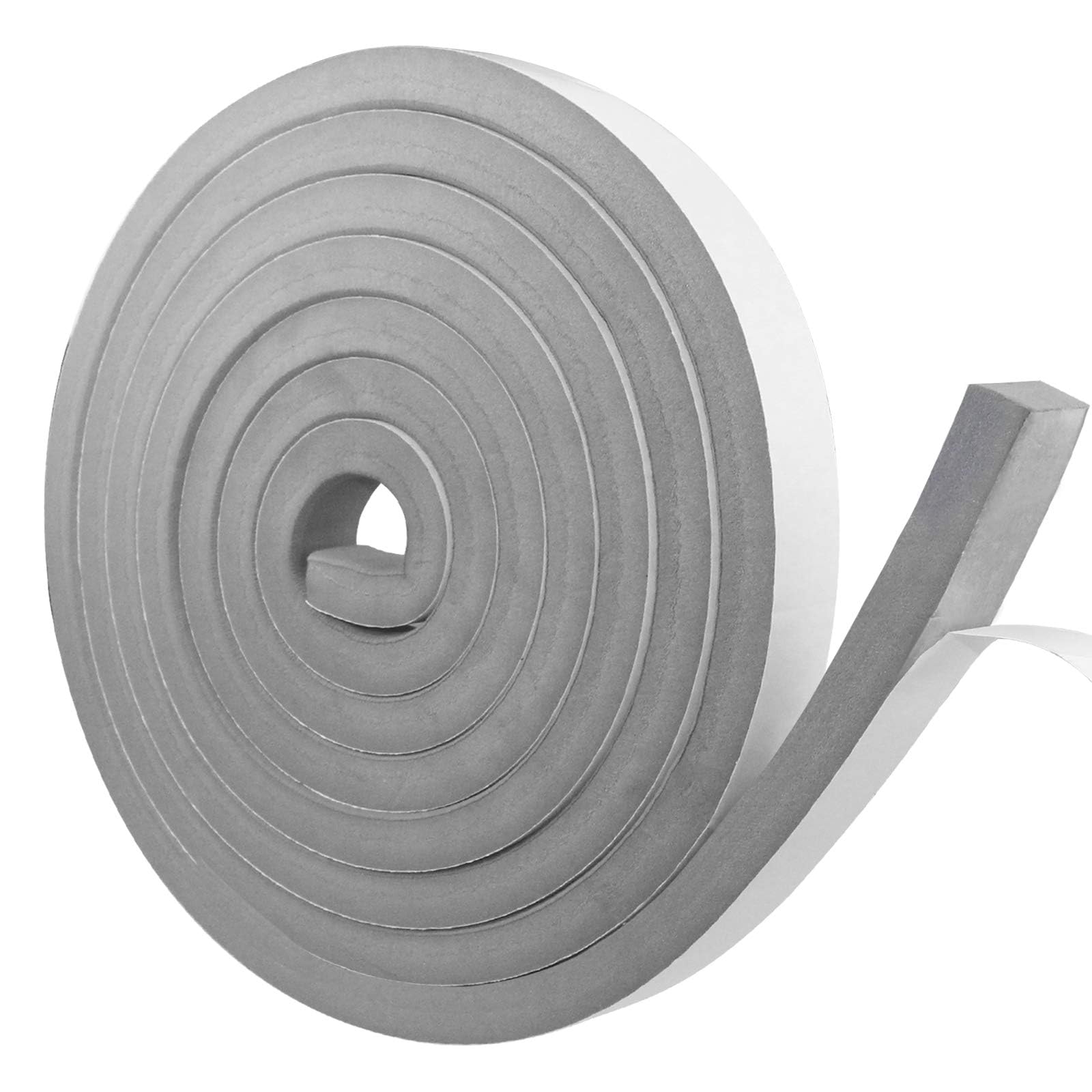 Cinta de Sellado Autoadhesiva, Espuma de Sellado Gris, 25 mm(W) x 10mm(T), Cinta de Espuma de Puerta de Ventana, Resistente a la intemperie, Anticolisión, Insonorización, longitud total 5m